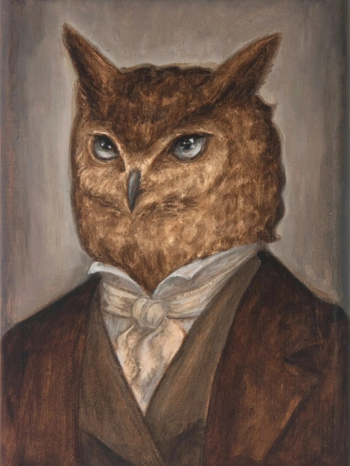 Sir Otto, 3.5x5 inch Oil on Panel, Satin Varnish, 2026 - Available