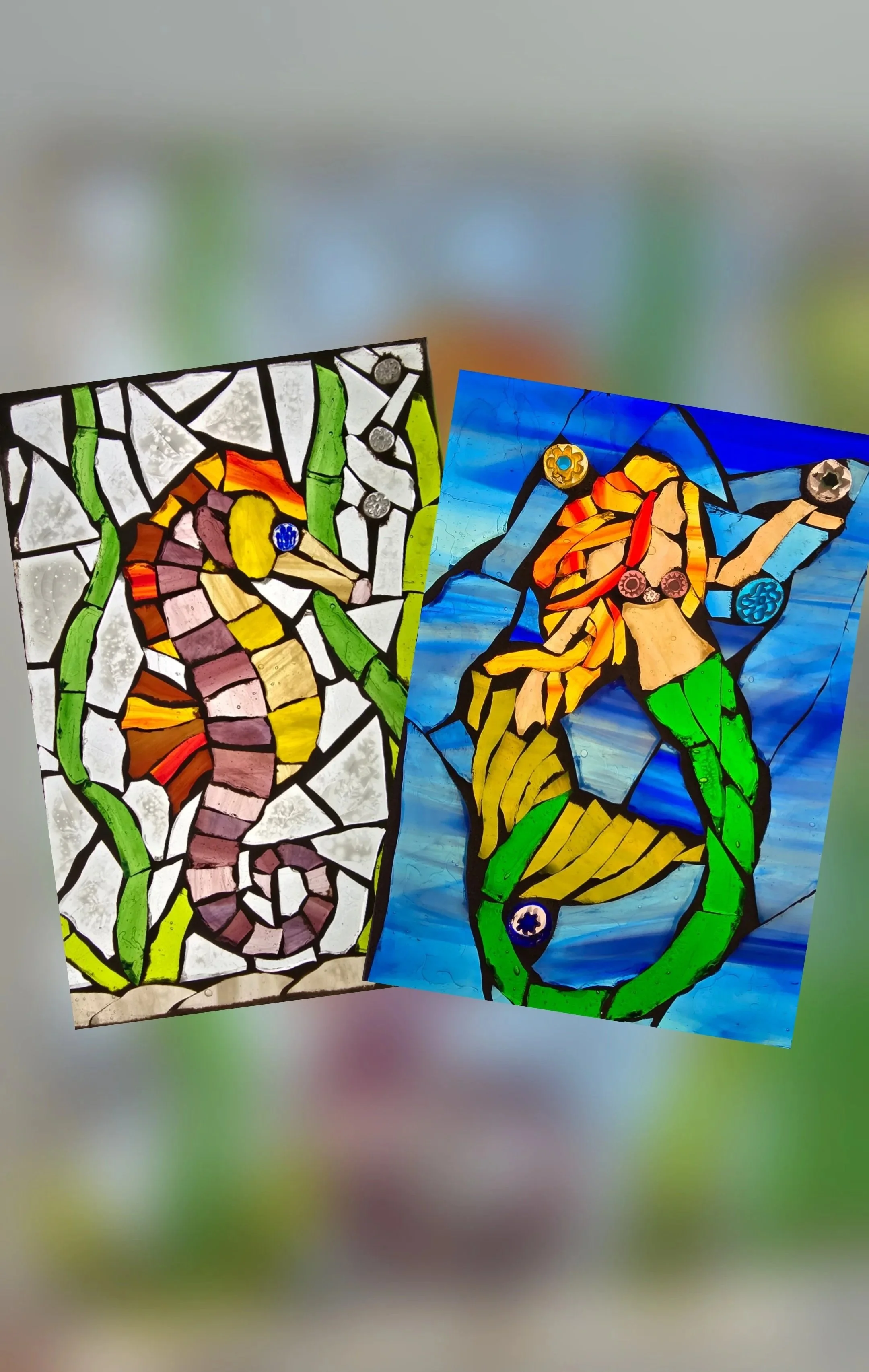 Mosaic Seahorse or Mermaid