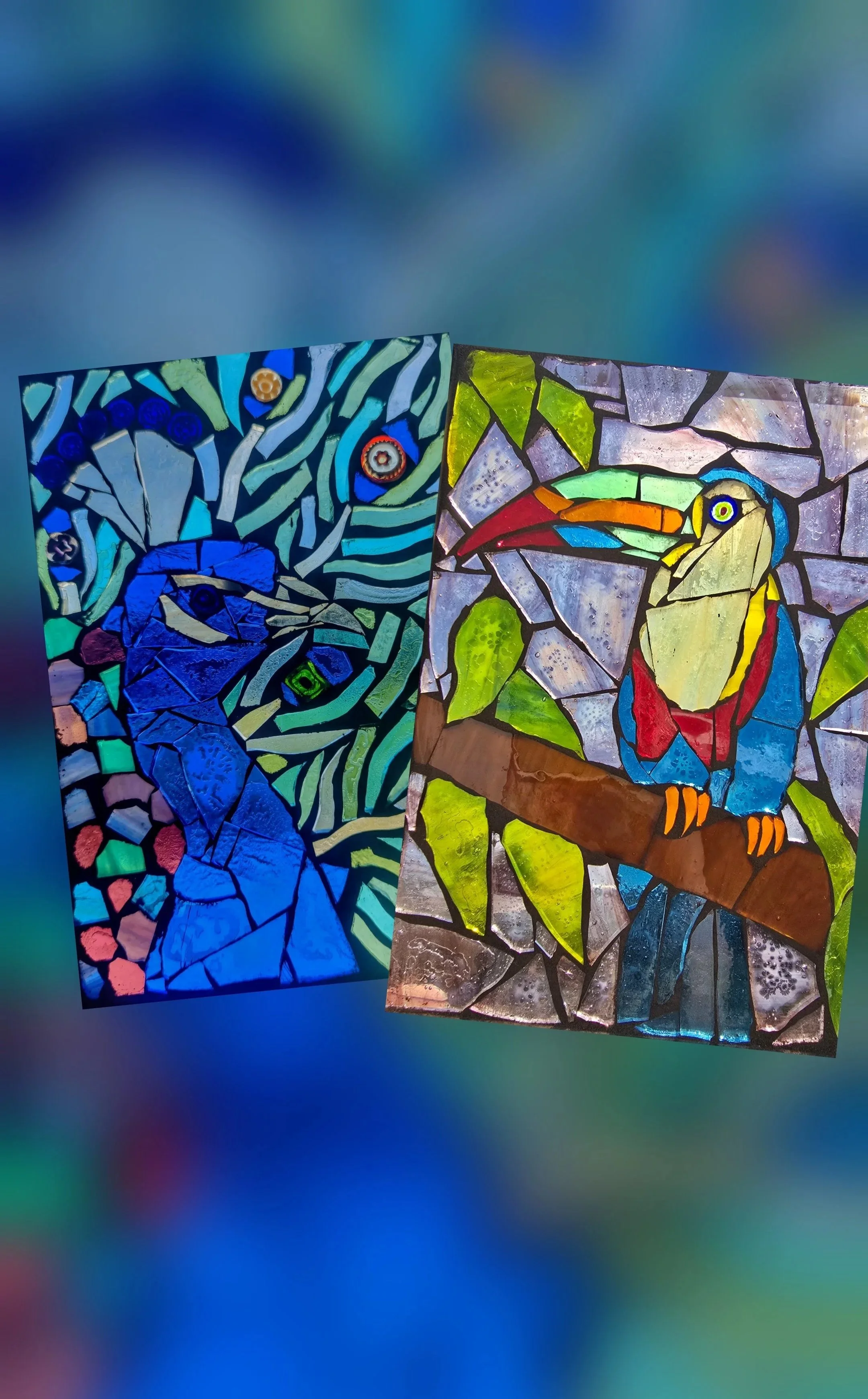 Mosaic Toucan or Peacock