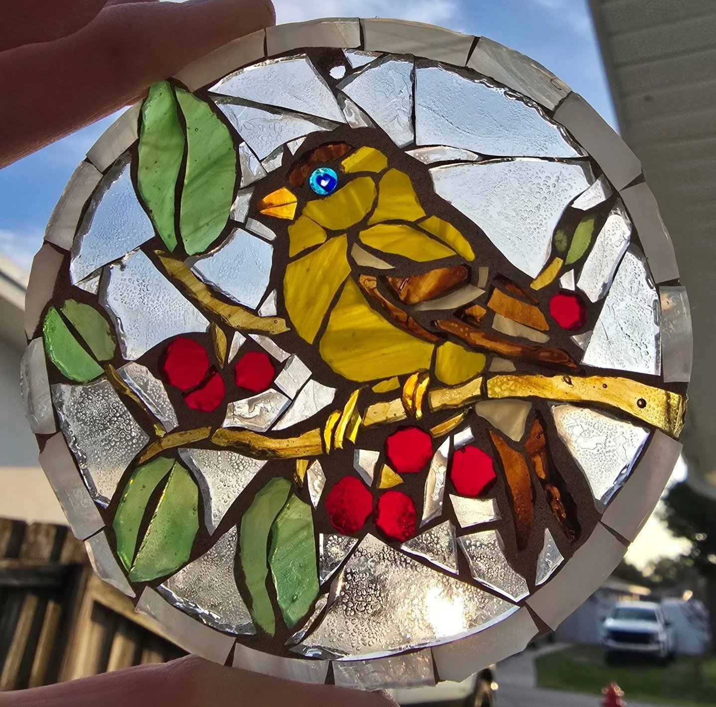 Finch Suncatcher