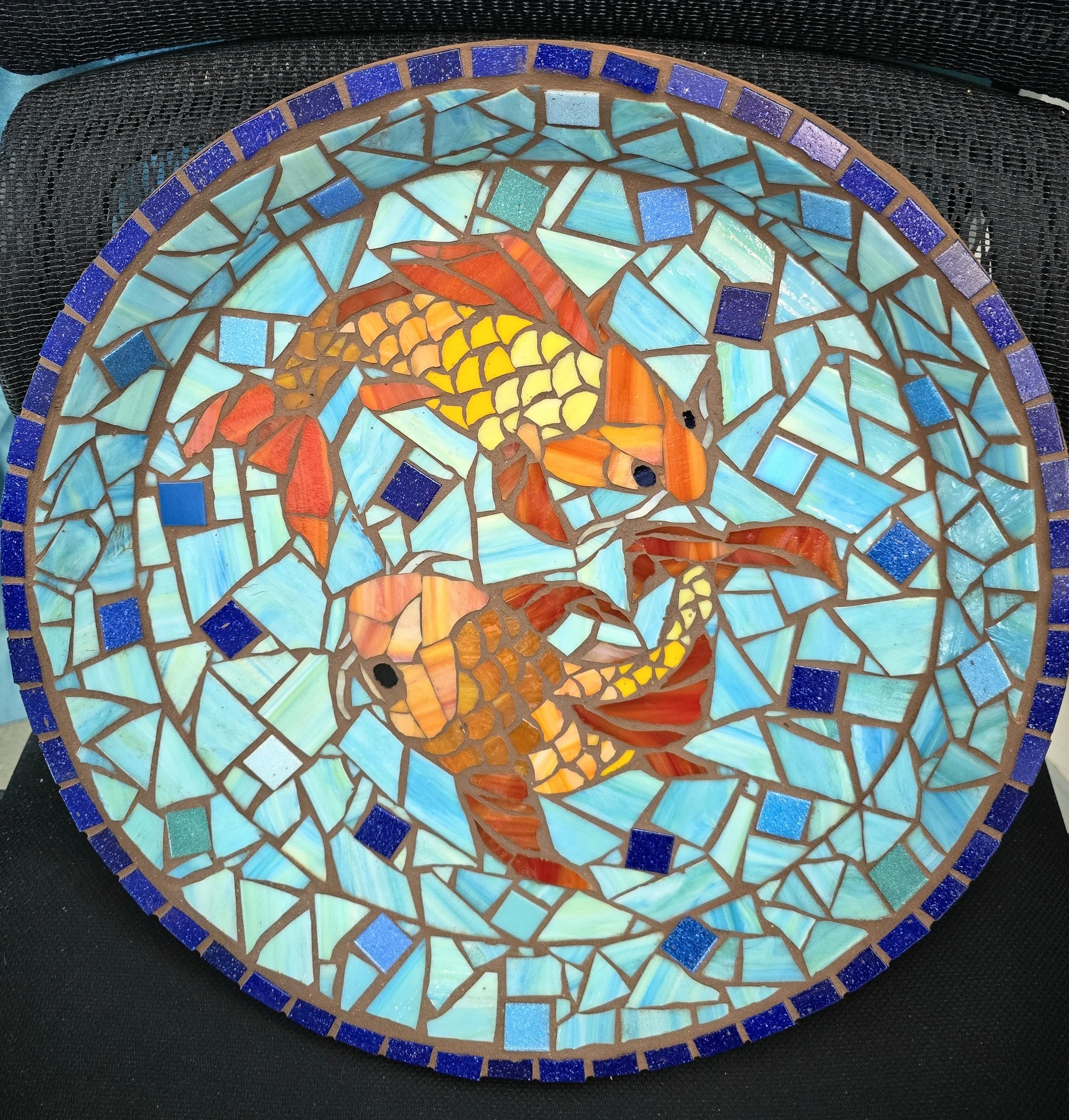 Mosaic 16” Birdbath