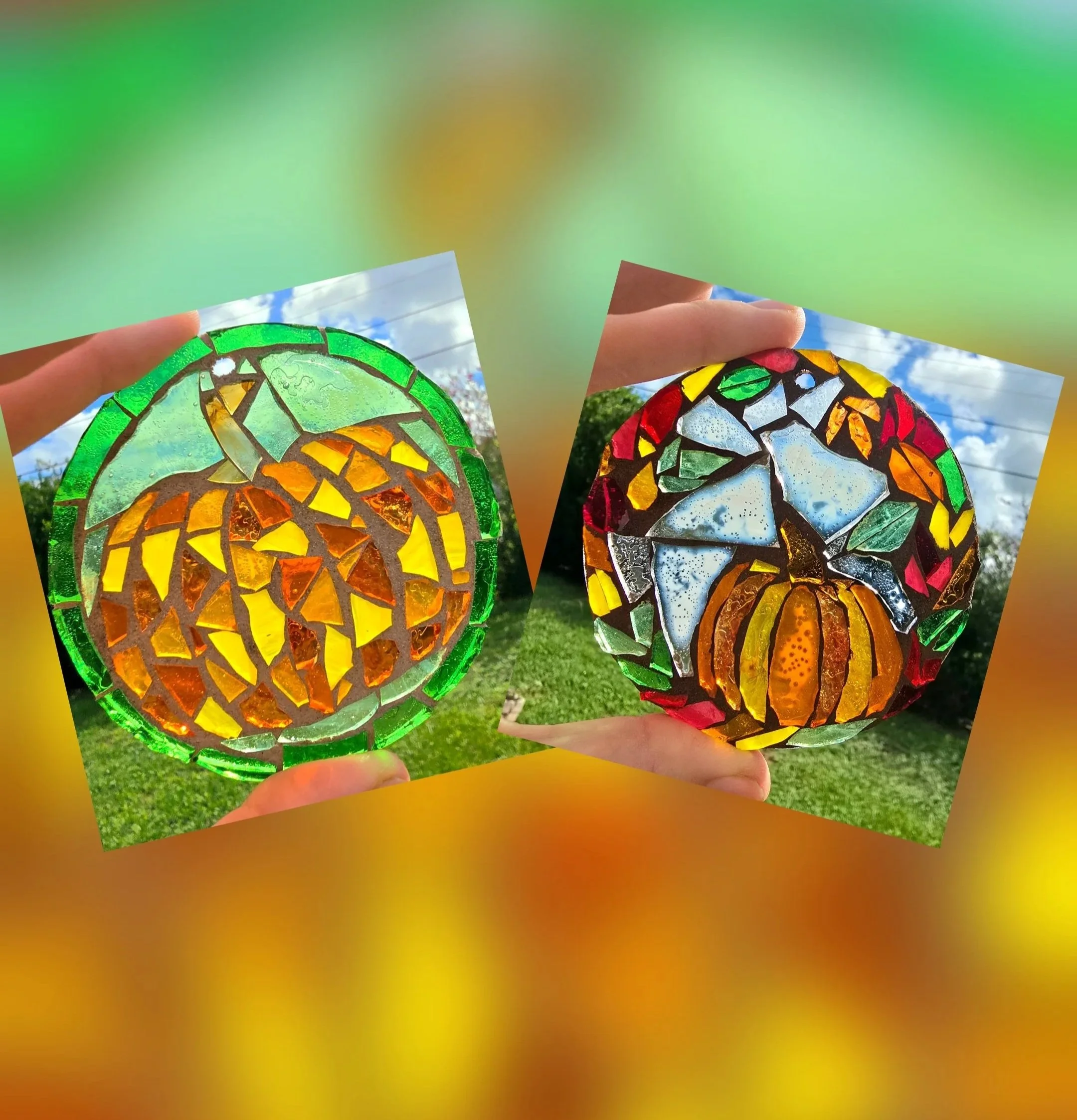 Pumpkin Suncatchers 