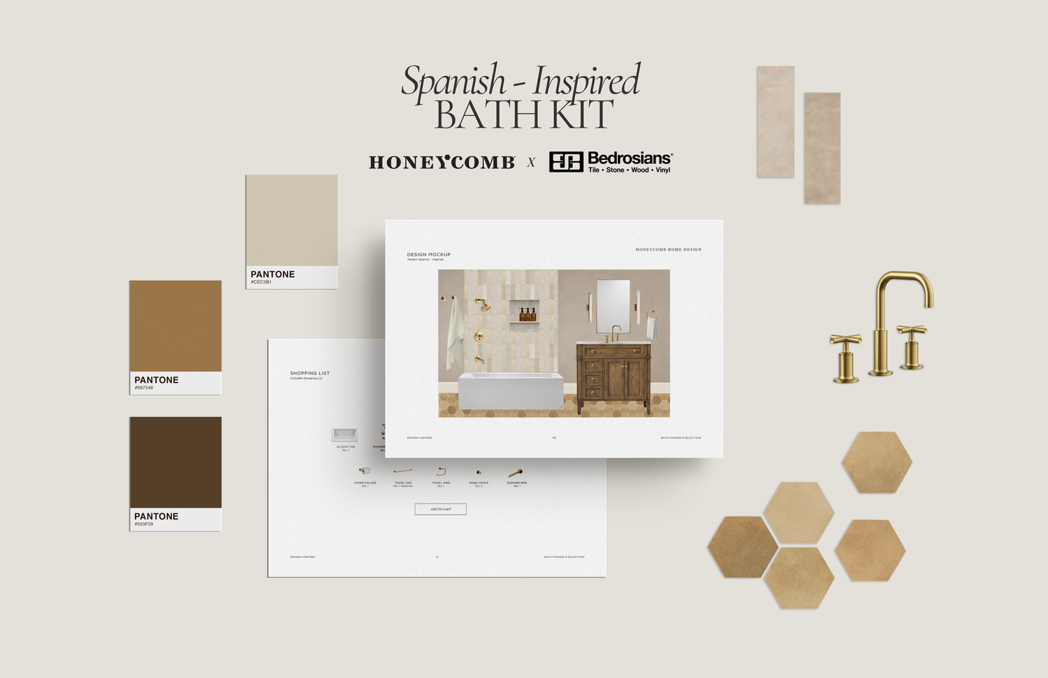 Mid-Mod Bath Kit — HONEYCOMB HOME DESIGN