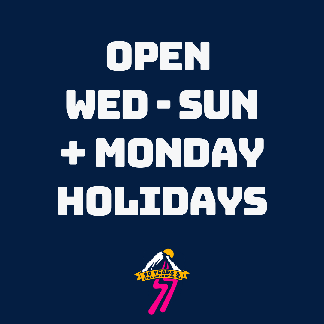 Open Wed - Sun + Monday Holidays