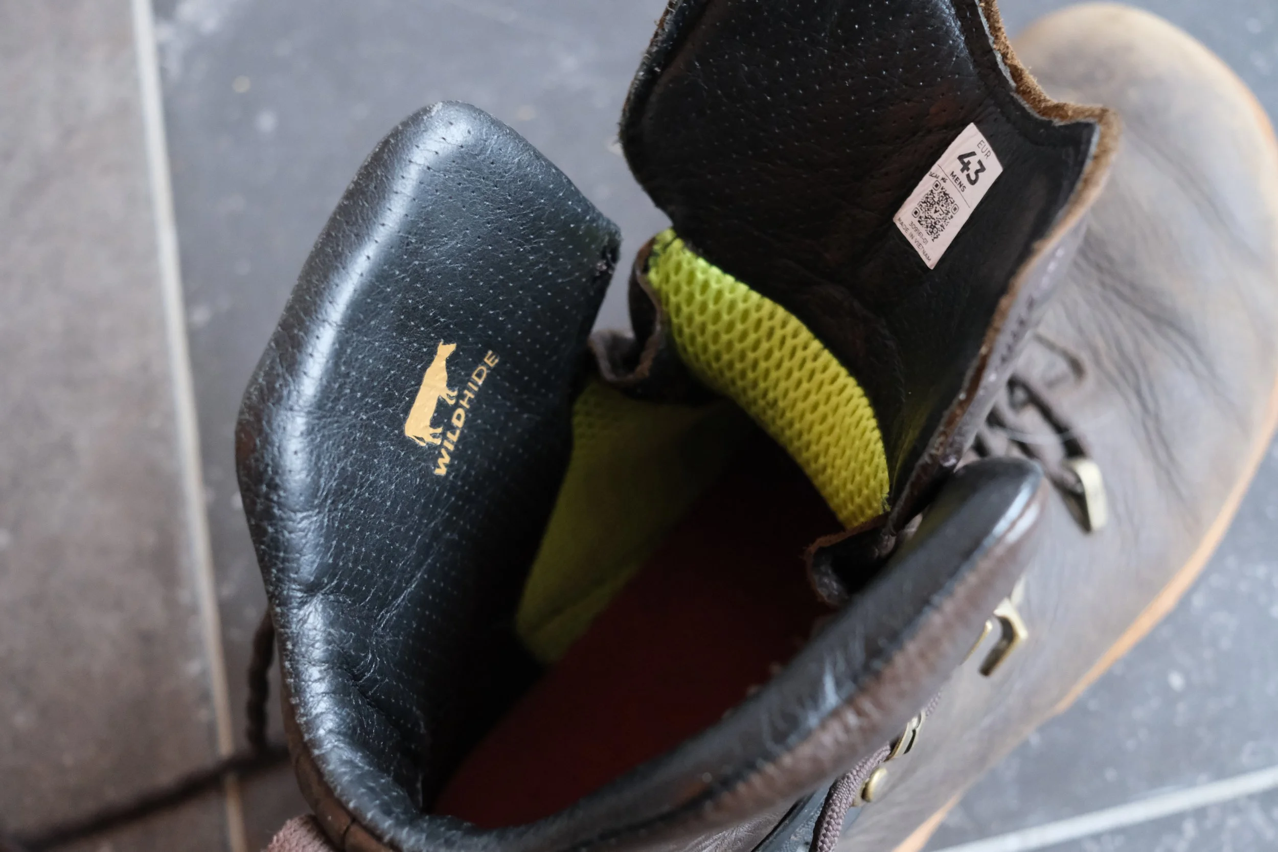 Inside of the Vivobarefoot Forest Tracker ESC