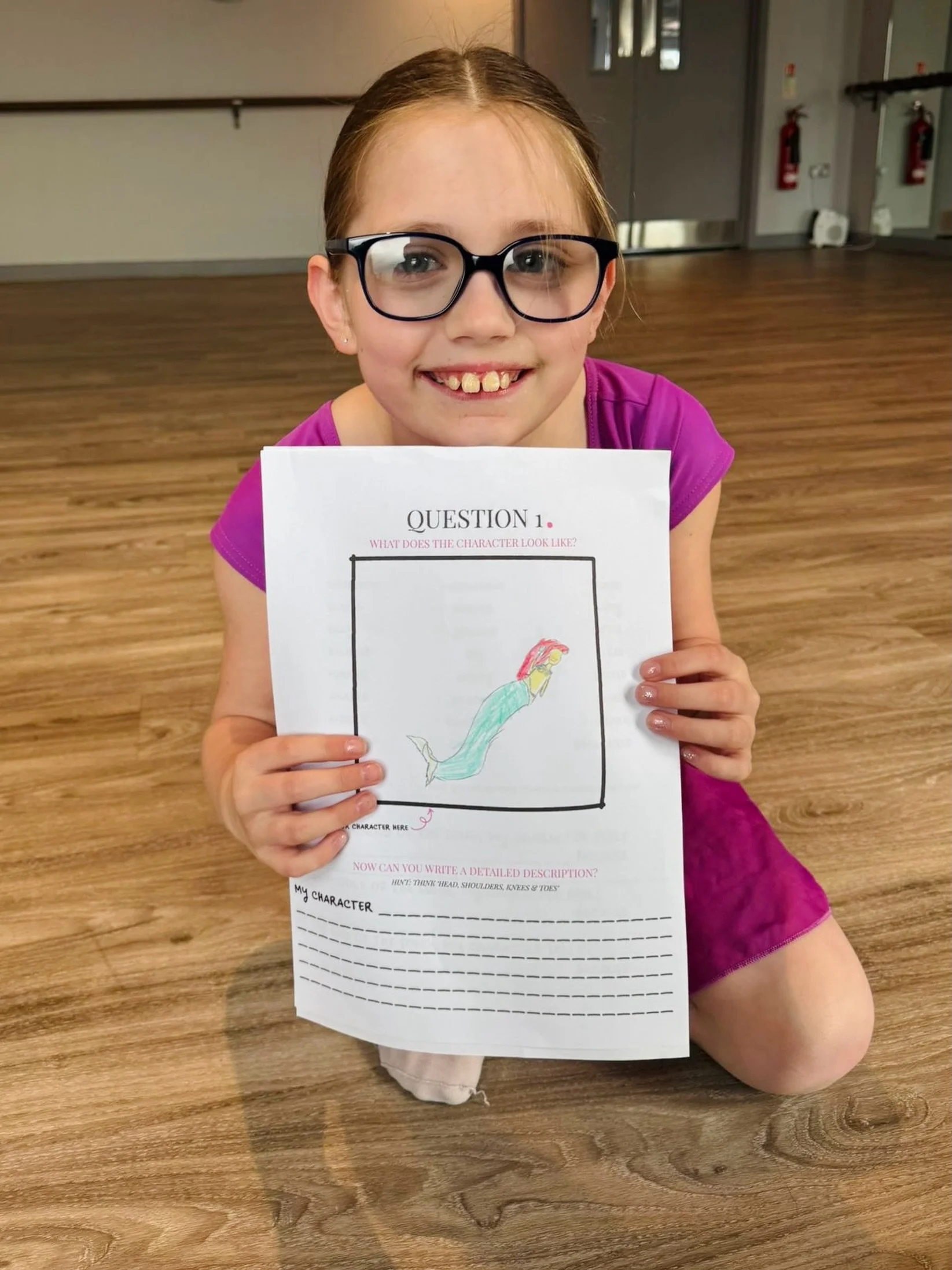 Tackling the theory for her Grade 1 LAMDA ✍🏼
Can you guess which character Bella is playing from her drawing? 🐚