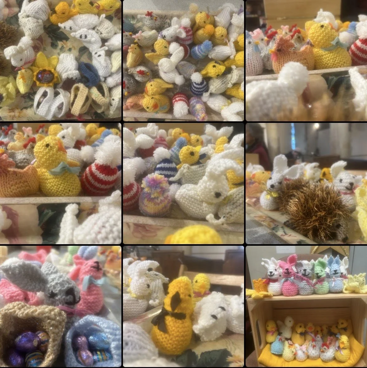 Knit and Natters Easter Crafts 