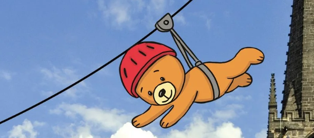 Teddy Bear Zip Line