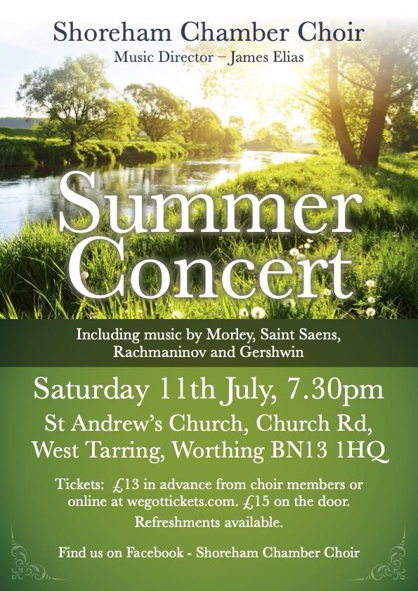 Shoreham Chamber Choir Summer Concert