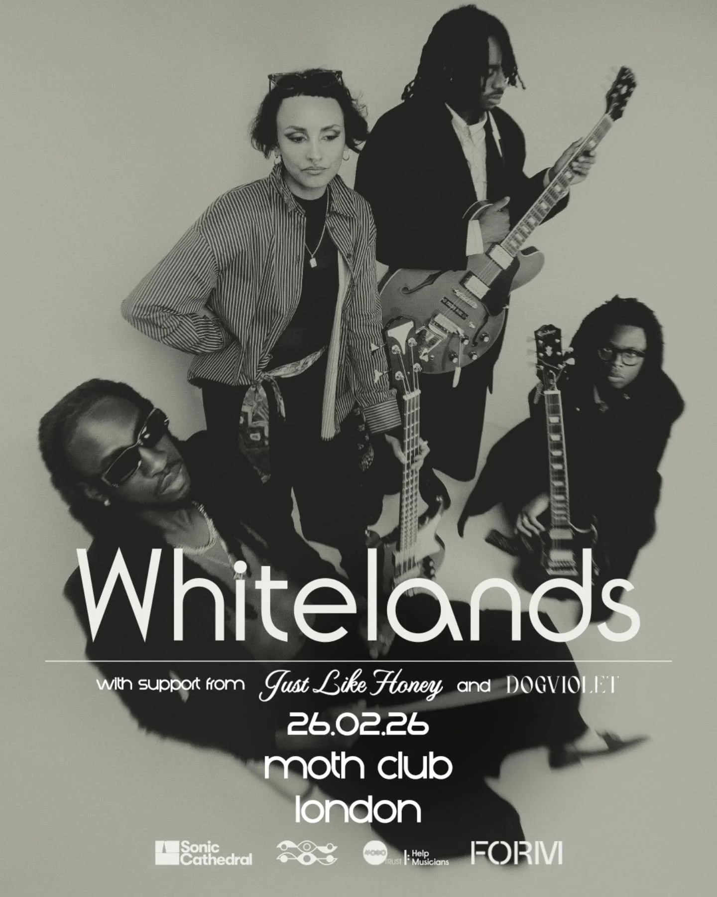 Excited to be opening for @whitelandsband next week (26 Feb) alongside @justlikehoneyband at one of our fav venues @mothclub ✨️

It's going to be a beautiful evening of shoegaze 💜 get a ticket while you still can and celebrate their stunning new alb