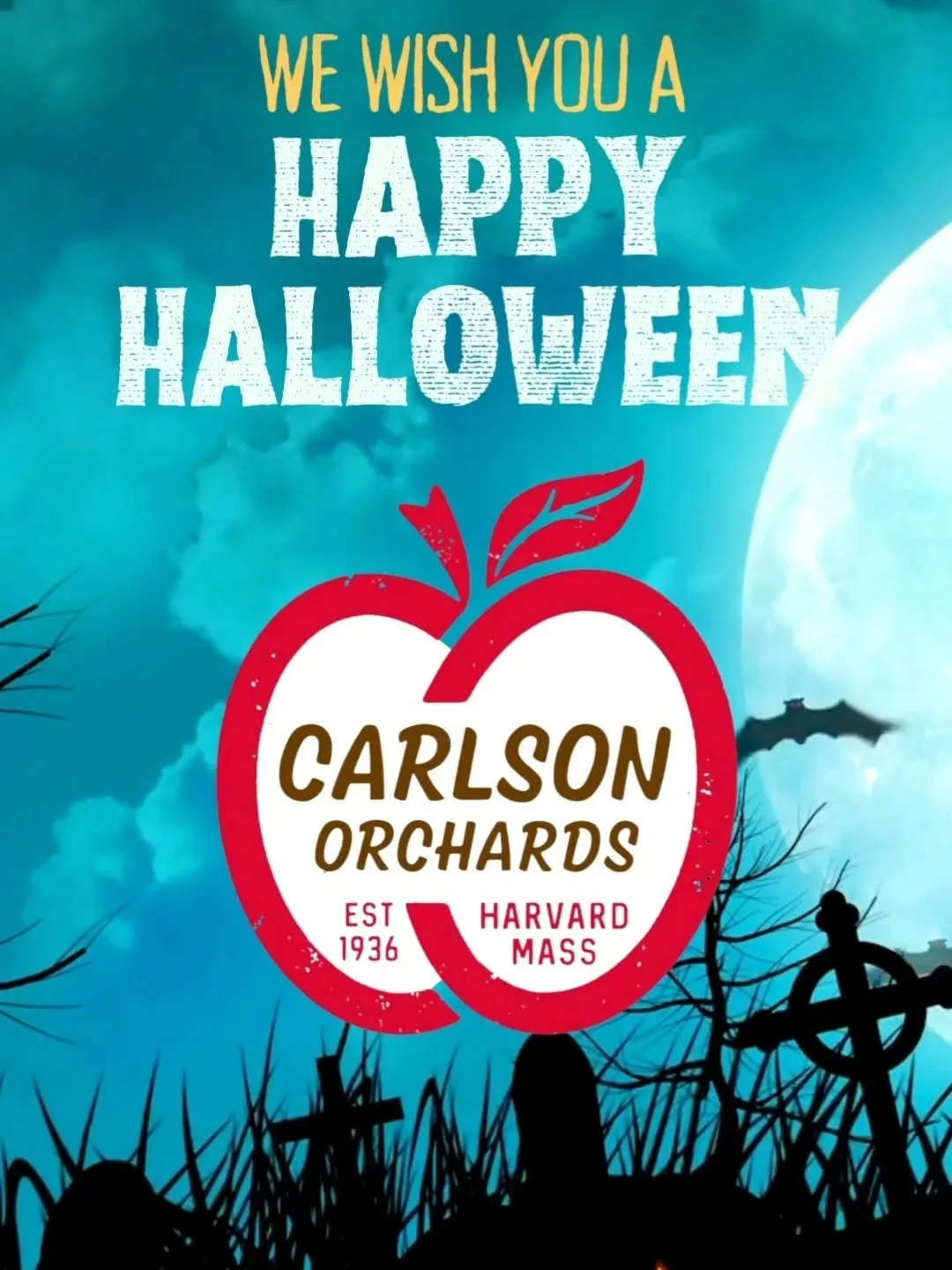 Wishing you a night full of treats, no tricks &mdash; and maybe a little boo-zy cider magic.
Stay spooky, sip responsibly, and have a frightfully fun night! 🍏 👻 

#CarlsonHardCider #HappyHalloween #SpookySips #CiderSeason #BoozyTreats #HardCiderLov