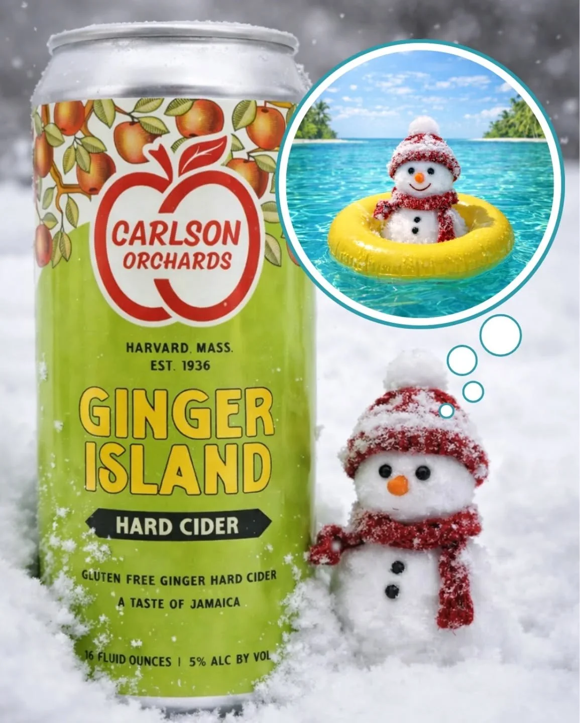 Snow on the ground, ginger on the mind.

While winter does its thing, we&rsquo;re dreaming of warmer days&mdash;and sipping something that feels like sunshine.

As the snow piles up outside, Ginger Island is hitting shelves now, bringing bold ginger 