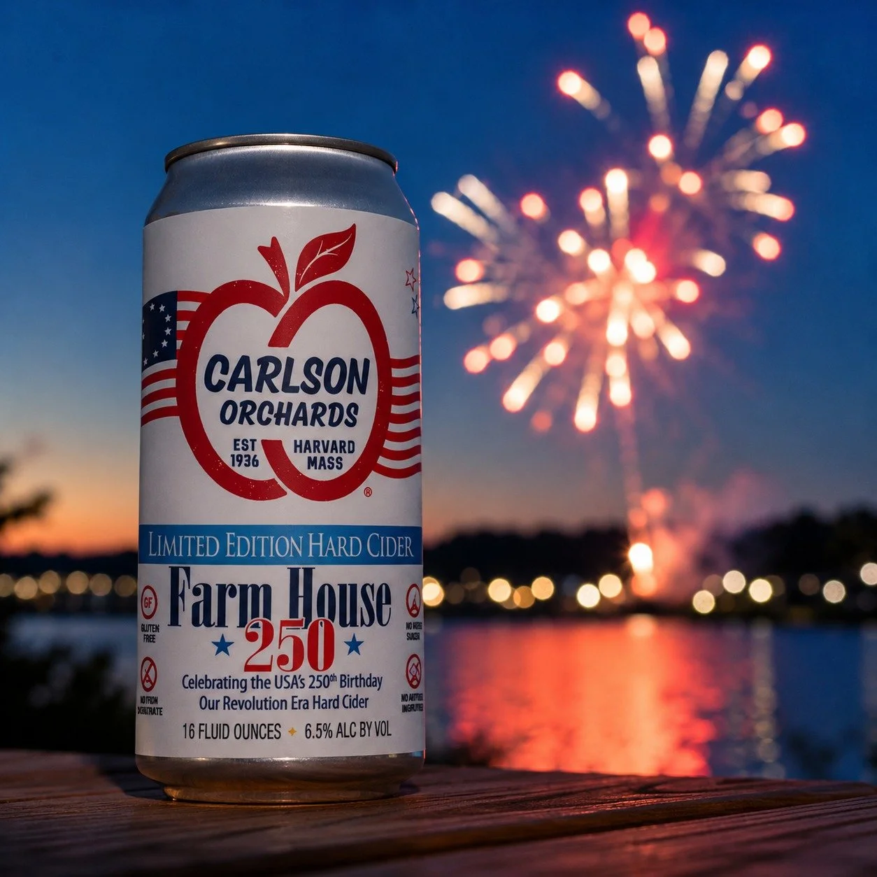 The countdown to the Fourth is on!

As we get ready to celebrate America's 250th birthday, we're raising a glass to the traditions that came before us. Farmhouse 250 is our limited-edition hard cider inspired by the farmhouse ciders enjoyed during th