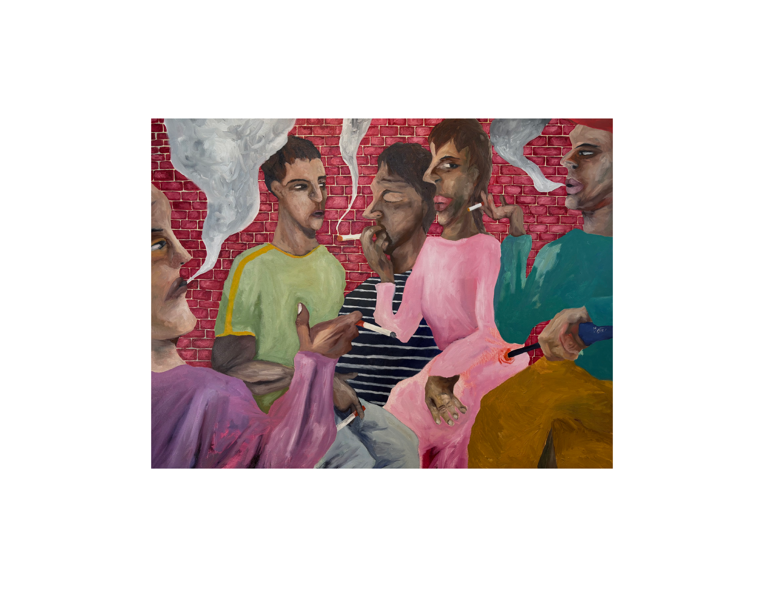 smoke break | 48" x 36" | oil on canvas