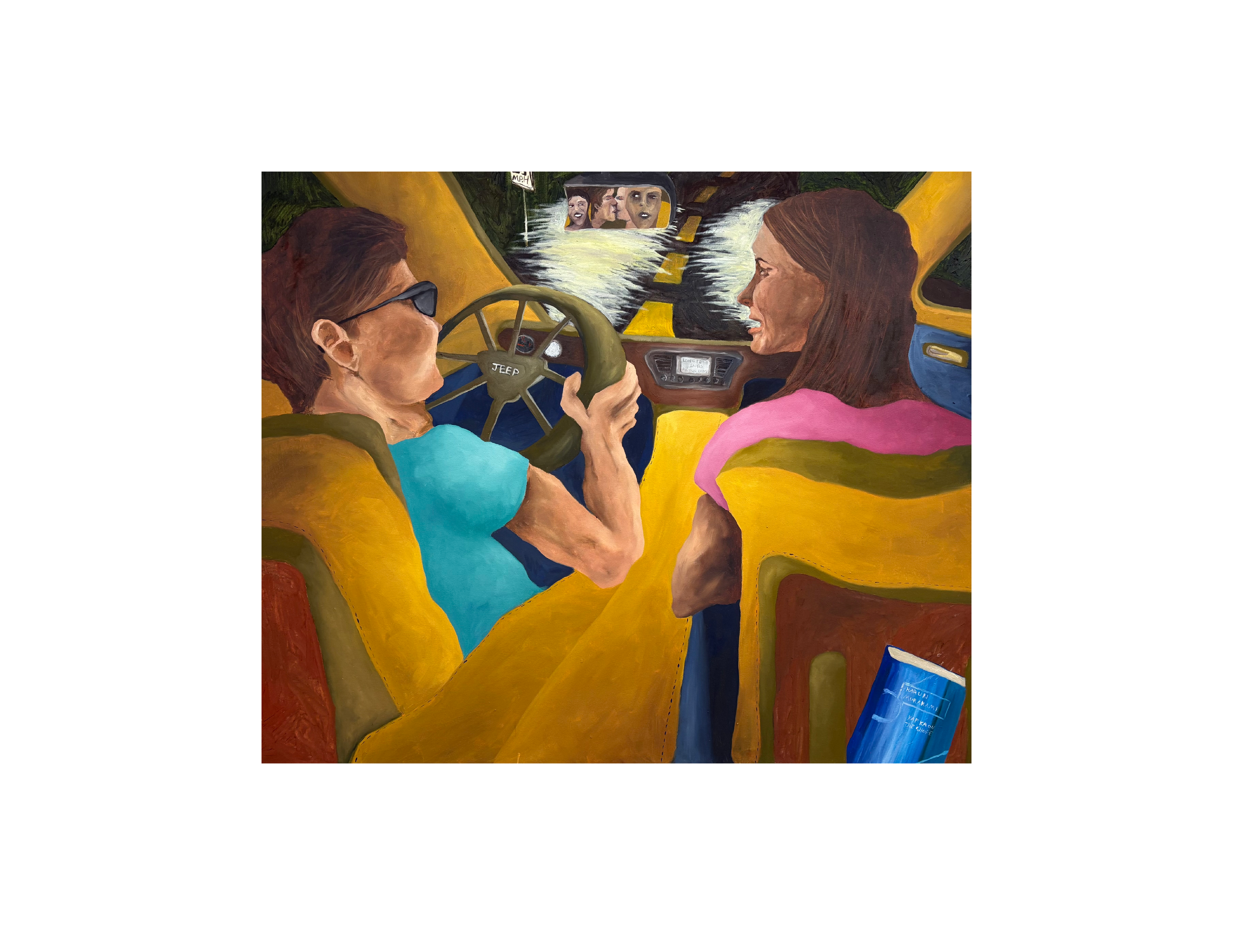 90 on the BQE | 48" x 36" | oil on canvas