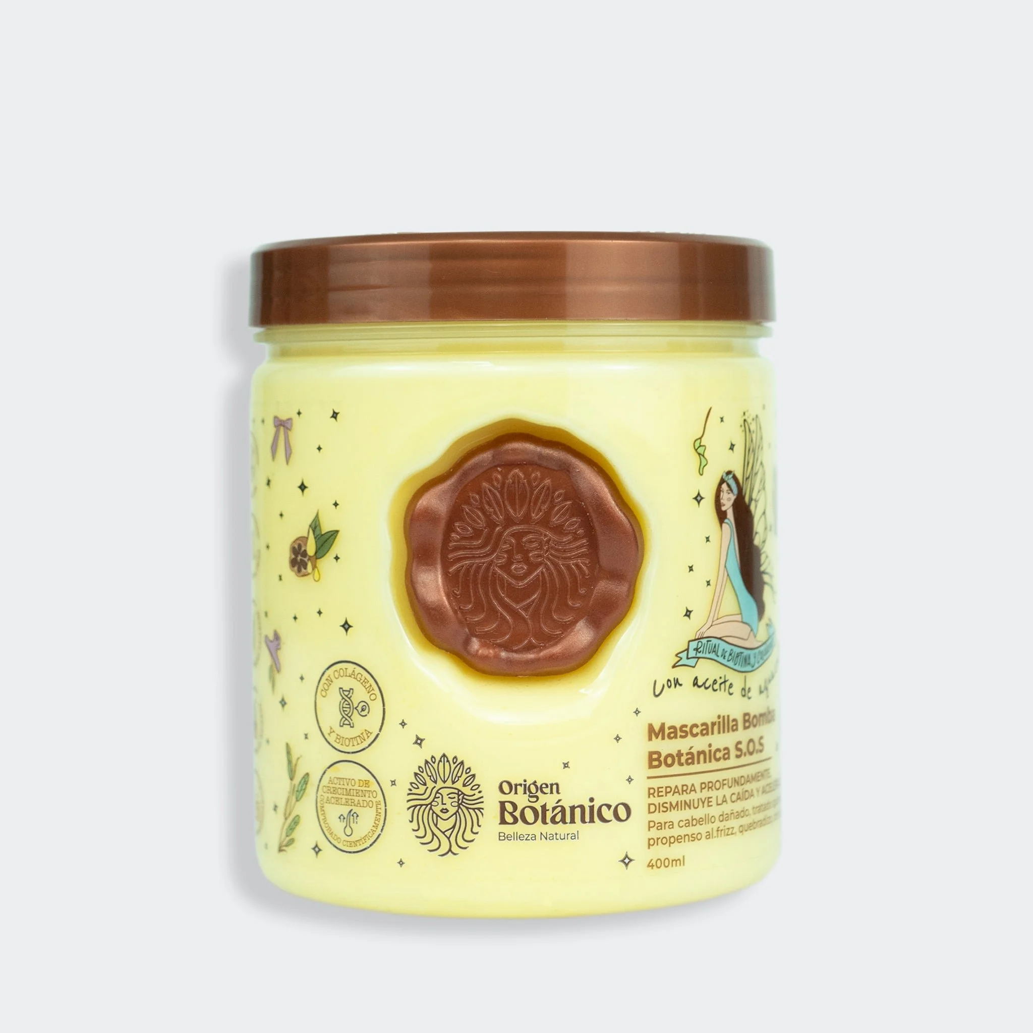 Origen Botanico Bomb Mask with Collagen + Biotin 400ml