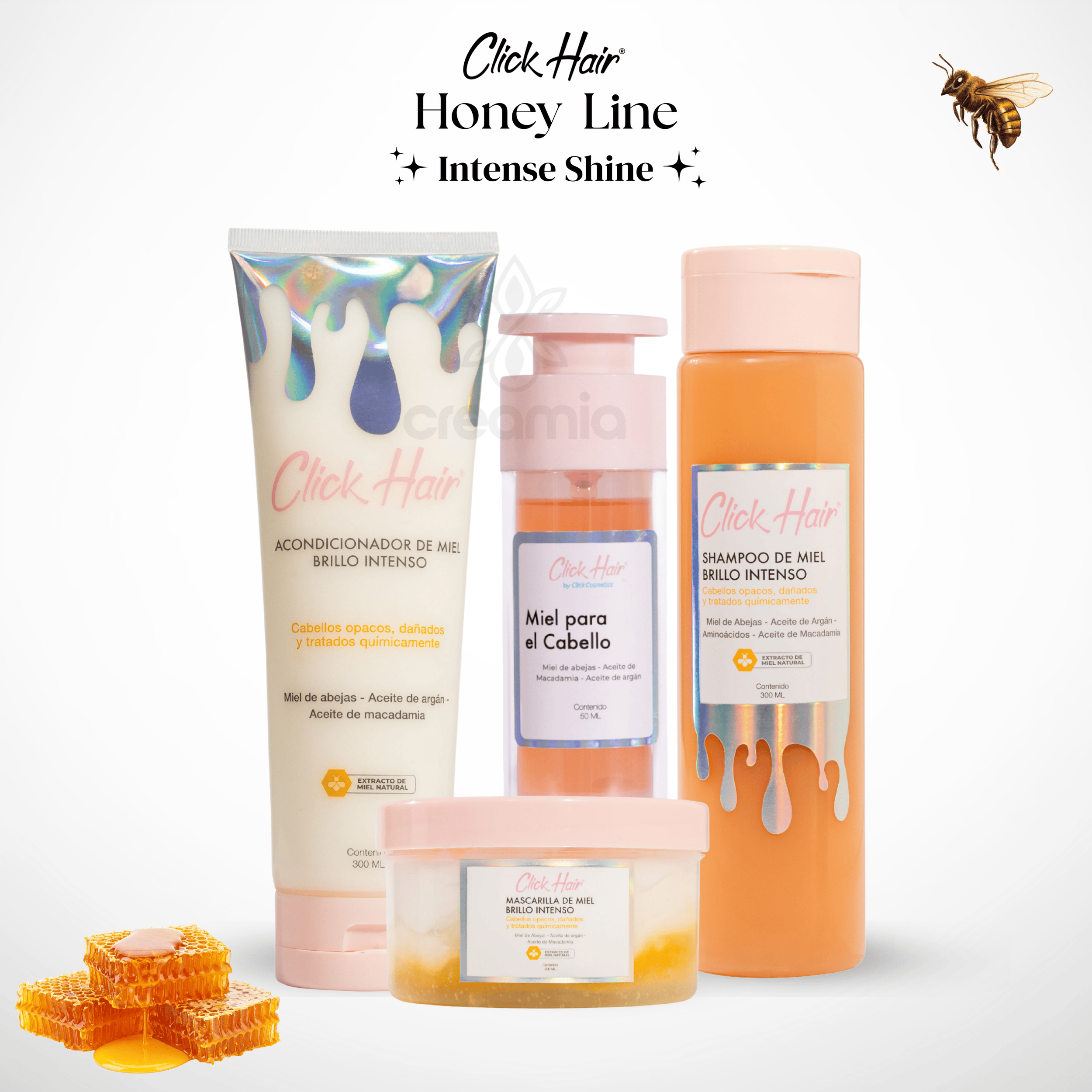 Click Hair Honey Line 4 Pack for Dry and Brittle Hair