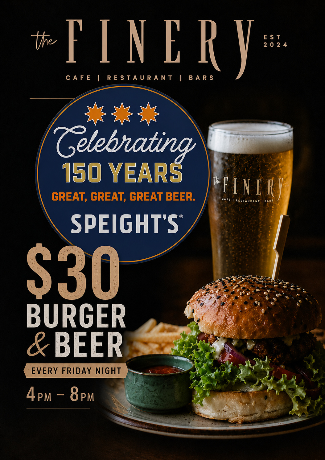 Speights beer and burger.png