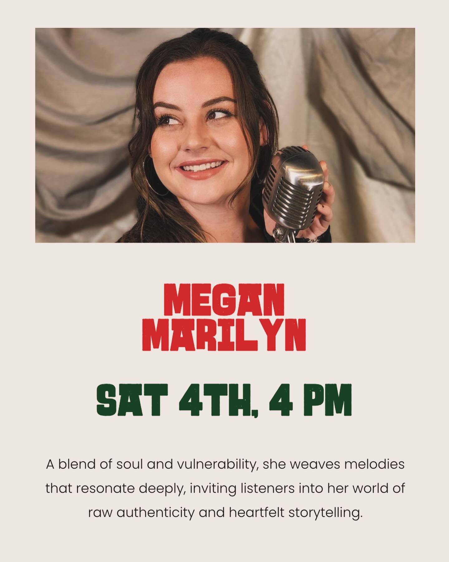 🌟 SAGEBRUSH CANTINA WEEKEND 🌟

THE WEEKND STARTS HERE! Join us for an unforgettable lineup of live music and beats that&rsquo;ll keep you dancing all night long!

🎤 SAT 4th

Megan Marilyn | 4 PM | Soulful melodies and heartfelt storytelling!
THE J