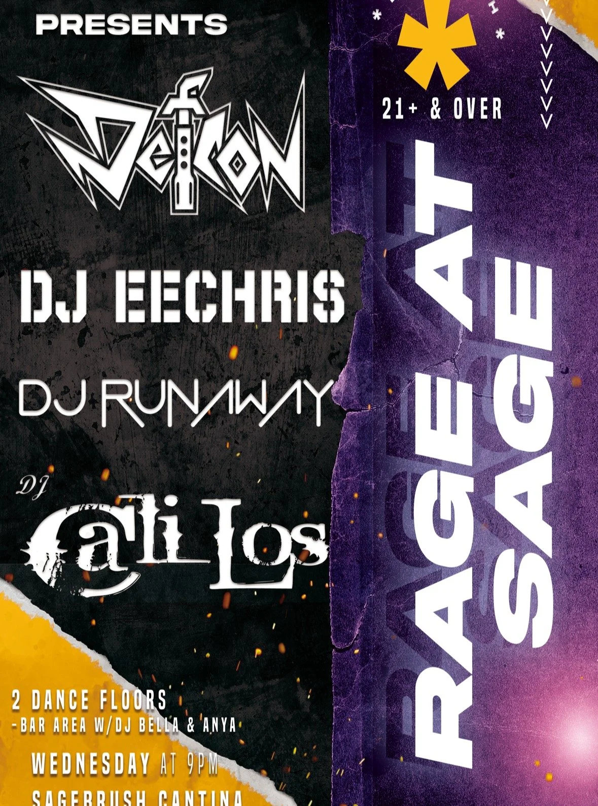 🔥 RAGE AT SAGE! 🔥
Thanksgiving Eve just got wild, Calabasas &mdash; we&rsquo;re throwing down Wednesday, Nov 26th with an all-out DJ takeover! 🎶💃

🎧 DJ Cali Los Presents:
@djcalilos &bull; @djeechris_ &bull; @djrunaway @djdefcon

@djbellaa_ &amp