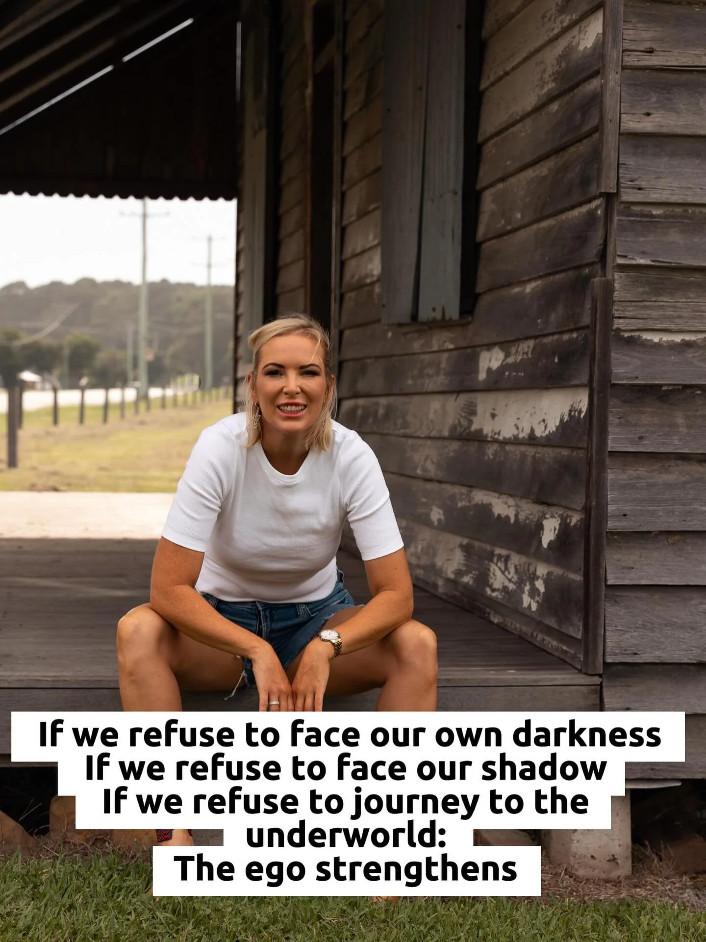 If we refuse to face our own darkness &mdash; our shadow, our descent into the underworld &mdash; the ego doesn&rsquo;t disappear.

It strengthens.

Carl Jung said, &ldquo;Man will do anything, no matter how absurd, to avoid facing his own soul.&rdqu