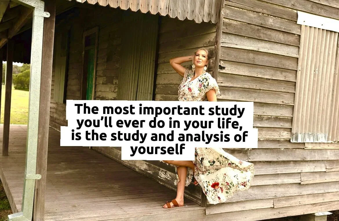 The most important study you will ever do, is study and analysis of yourself.

However, most people will never take this journey, why? Because it is far too painful. Healing is only for the courageous, the warrior. This is because most people want to