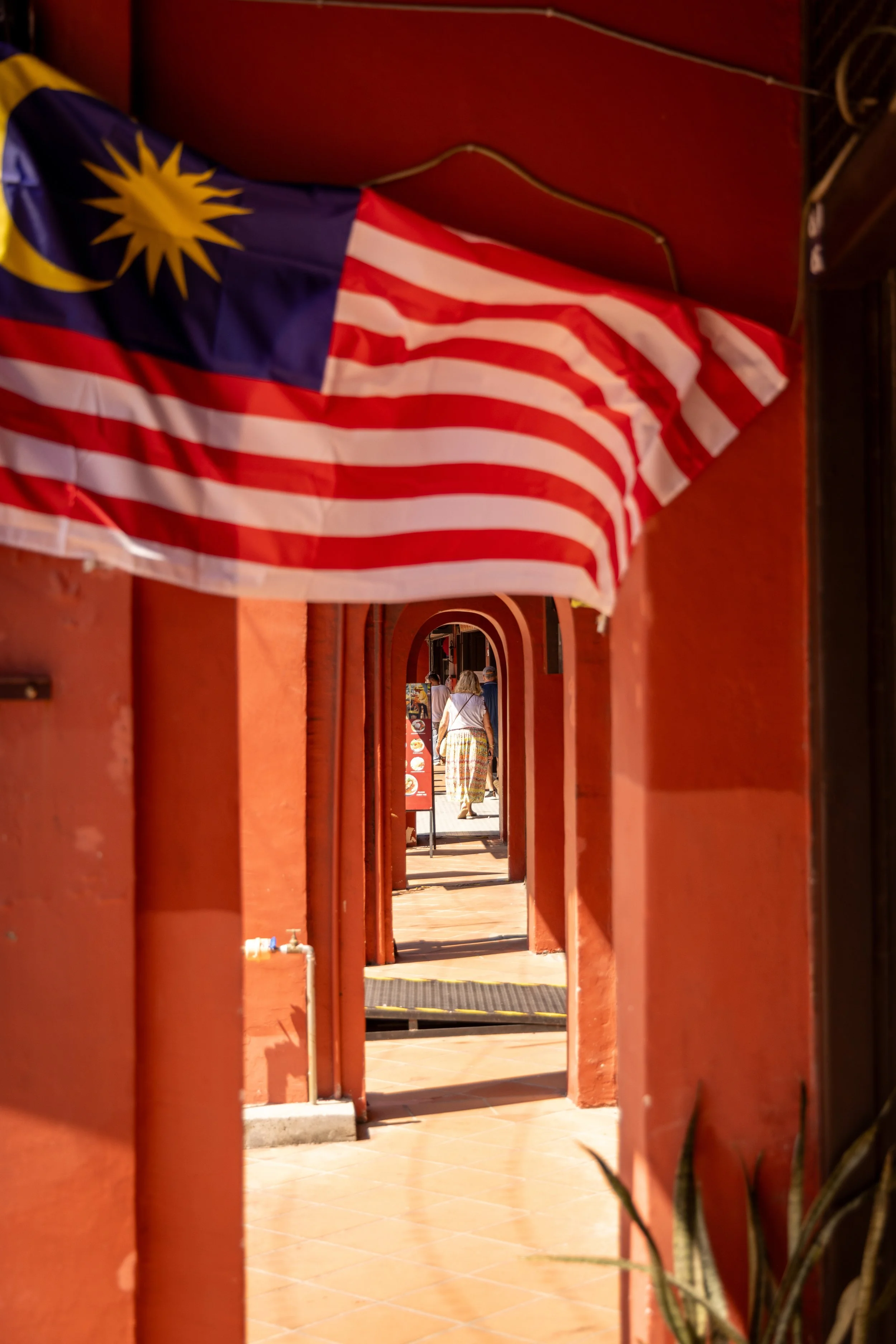 Covered Walkway, Malacca, Malaysia