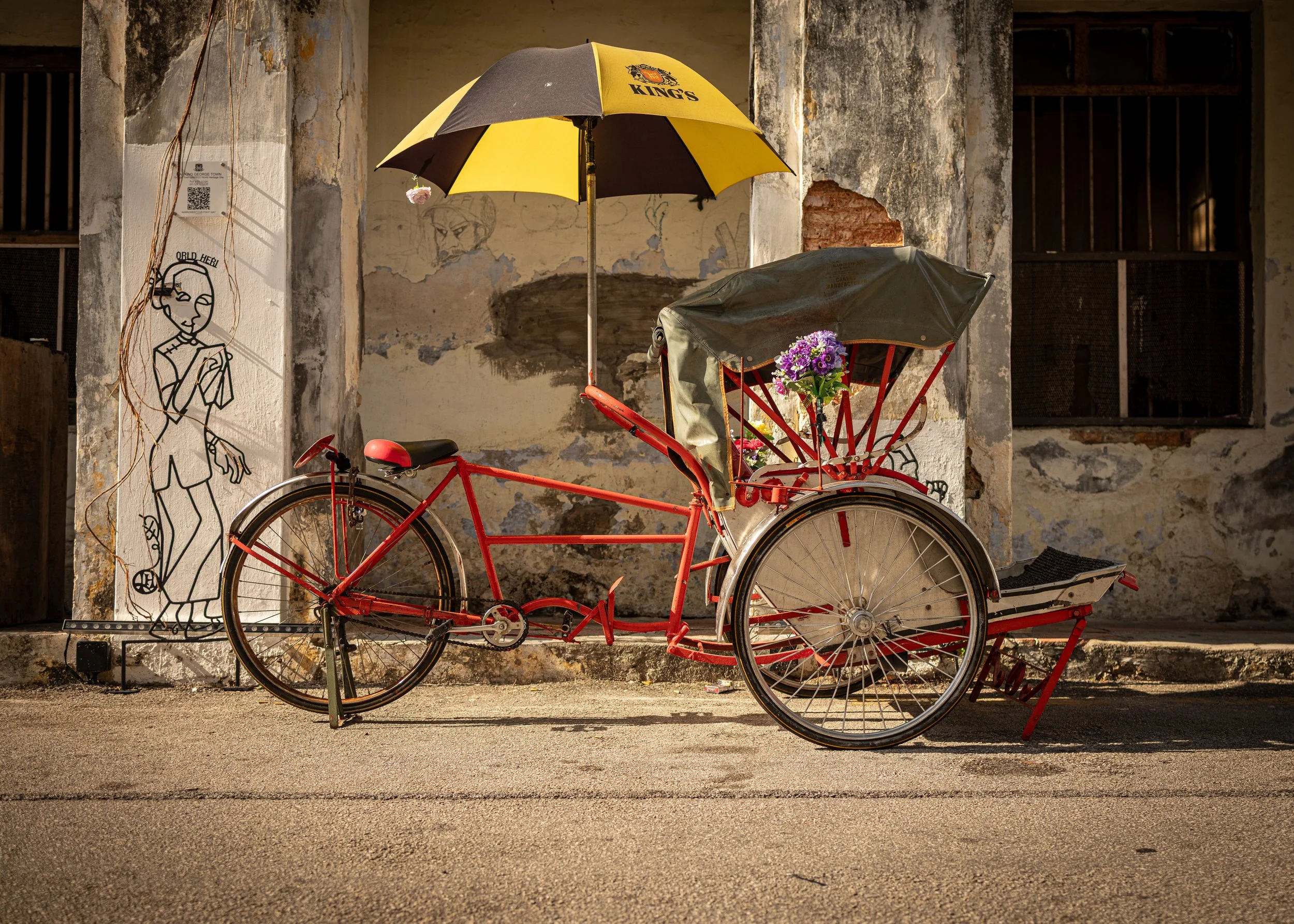 Trishaw, Stewart Lane, George Town, Penang, Malaysia