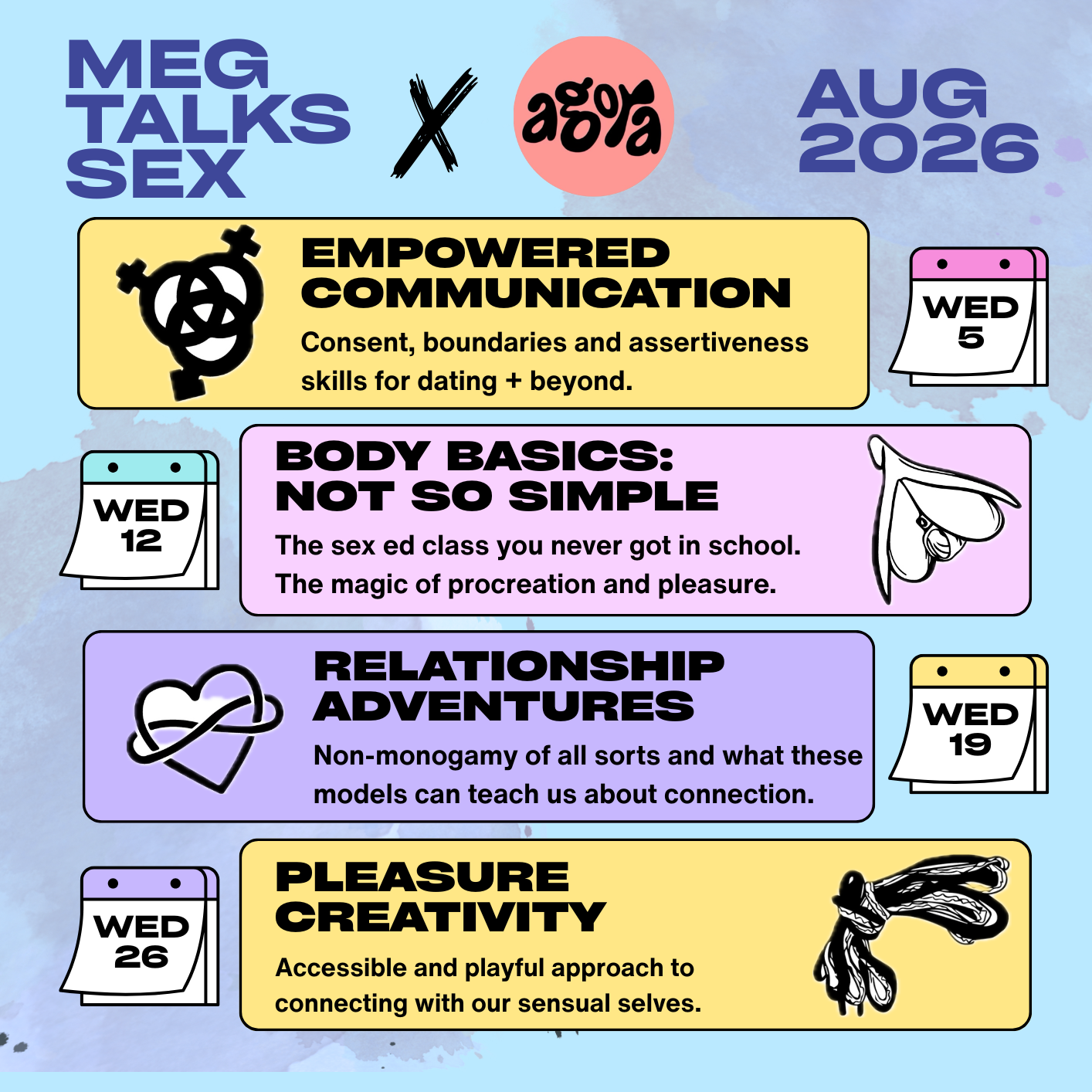 Meg Talks Sex X Agora August Series