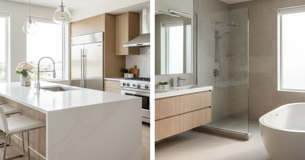 Top Design Trends for a Modern Kitchen Remodel and Bathroom Remodel