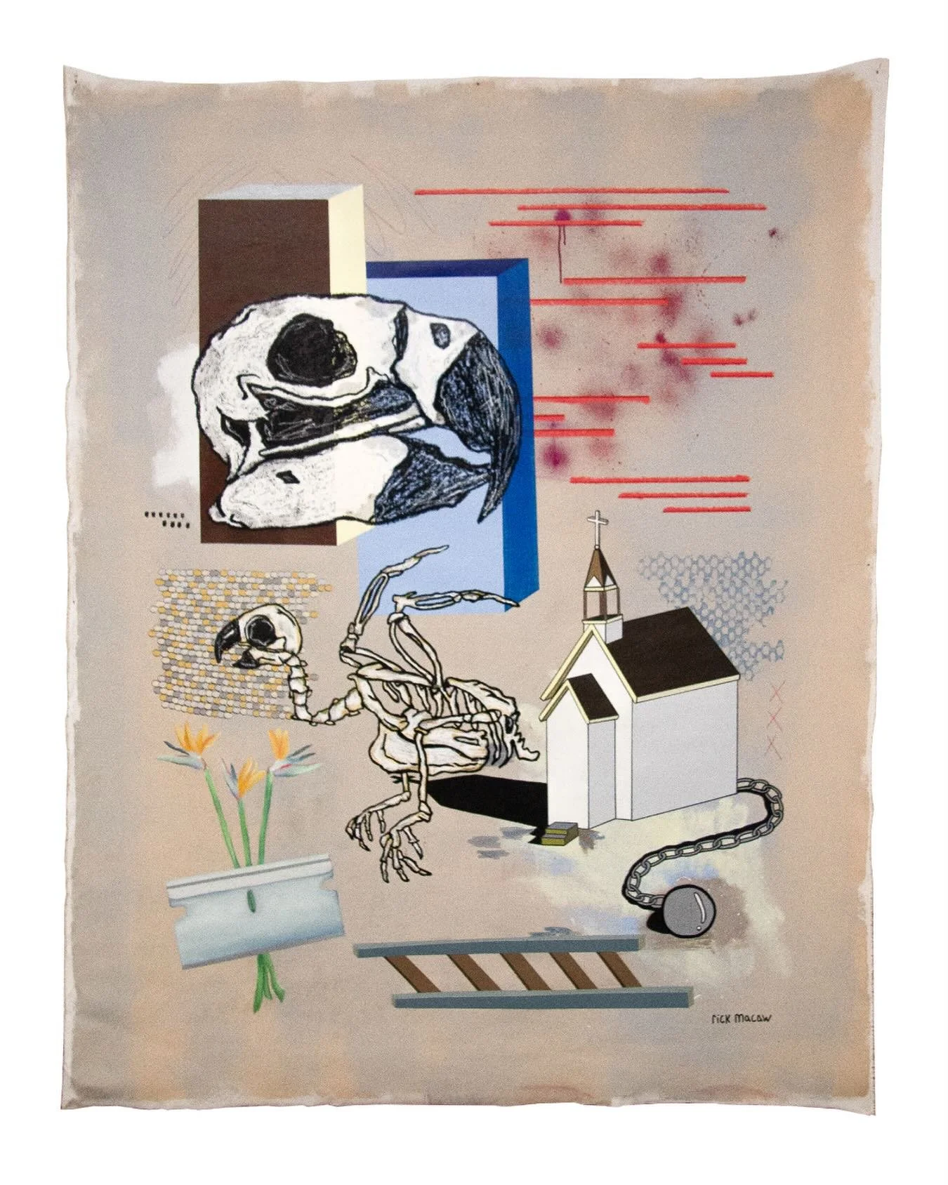 &ldquo;Paradise at Last&rdquo; by @strange.water 

Mixed media on canvas, 77 &times; 60 inches 2025
$3500

Currently on view in &ldquo;Nothing / Everything&rdquo; a solo pop up exhibition by Rick Macaw.

DM to schedule your visit before it closes thi