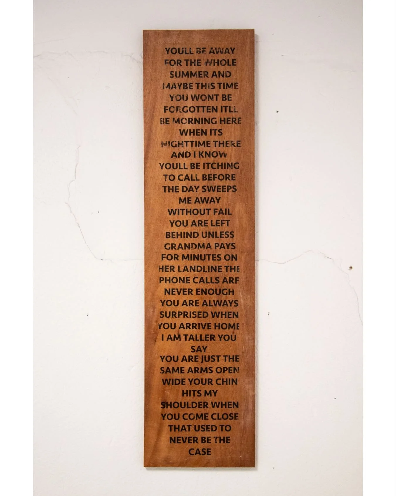 &ldquo;YOUR VOICE WILL NEVER GROW AS TALL AS YOU&rdquo; by Talya Levy

Currently on view as apart of our group exhibition, &ldquo;Even Cold Rolled Steel Can Have a Heart and Soul&rdquo;, curated by Gracie Moon.

Viewable by appointment only, link in 