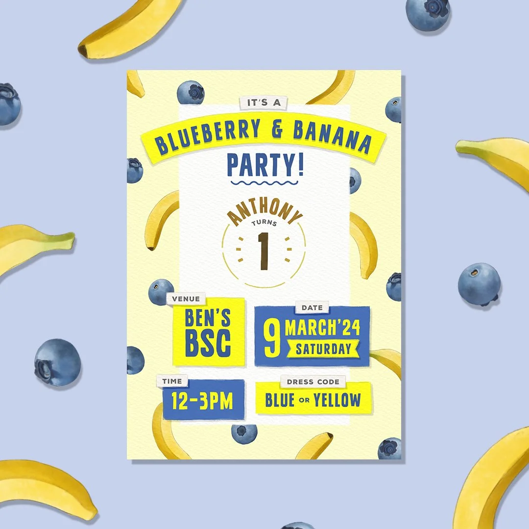Birthday Blueberry & Banana Flyer