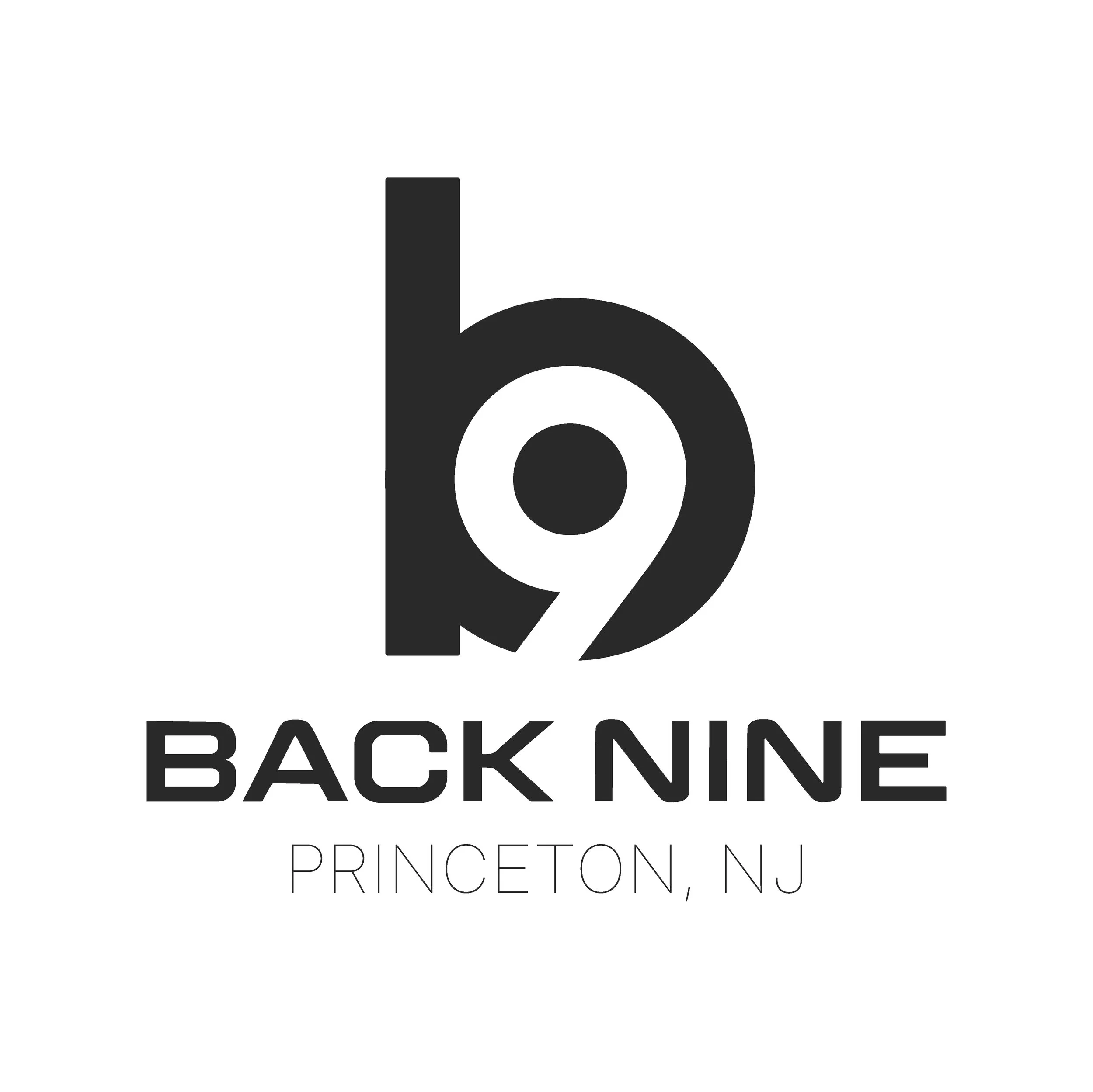 Logo for 'BACK NINE'' in Princeton, New Jersey.