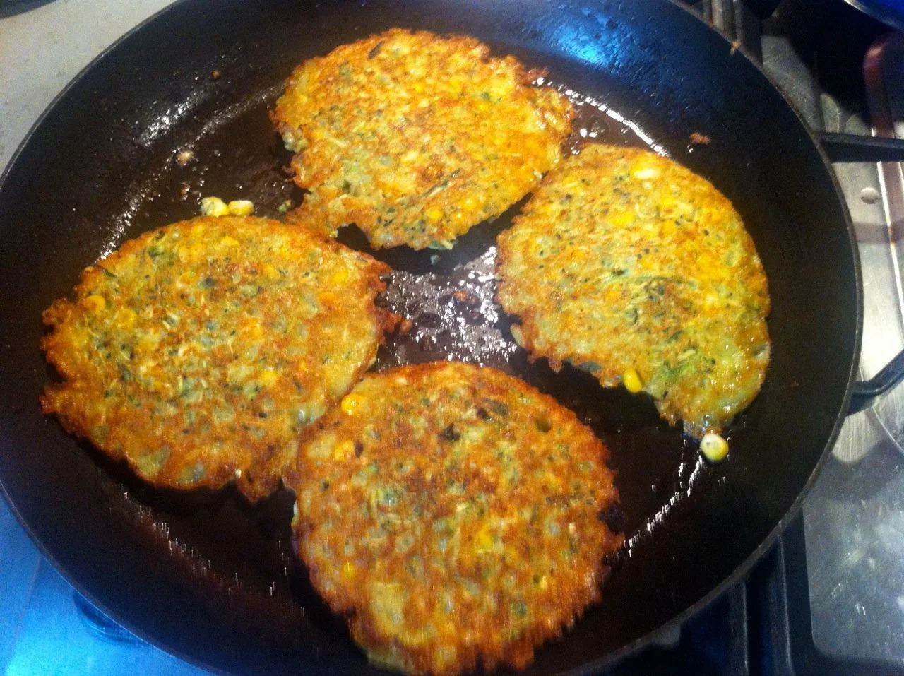 Zucchini and Corn Fritters