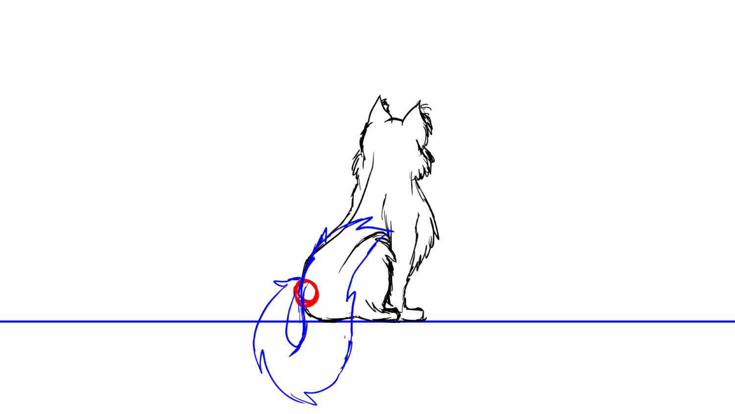 Tail Swish, digital animation, 2025