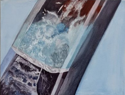 Flourite; oil on canvas, 2024