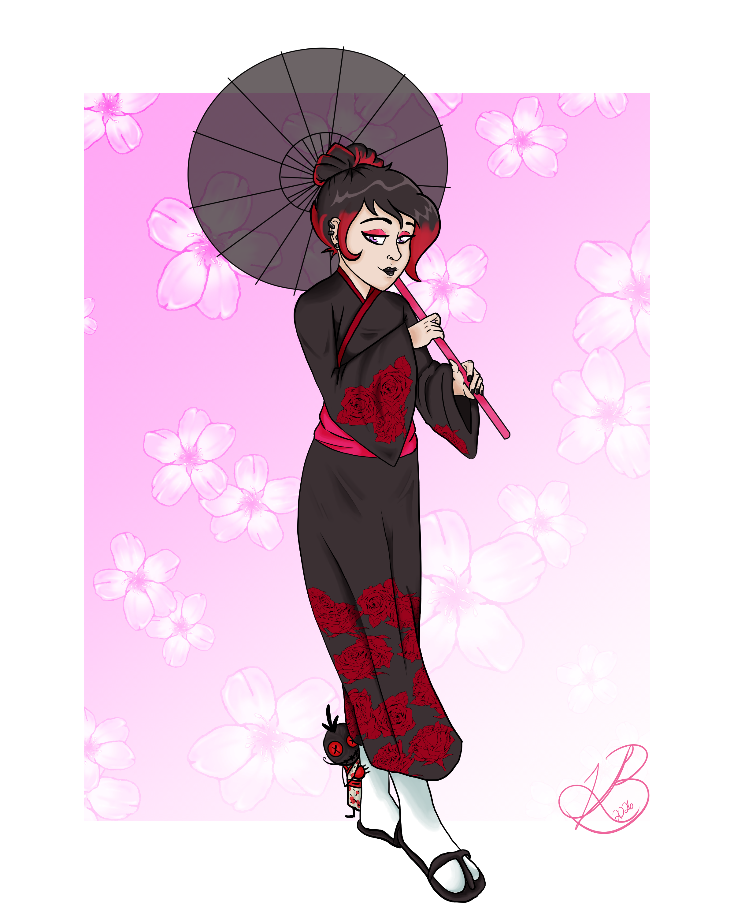 Alice and Robbie, Spring Kimono; digital, 2026