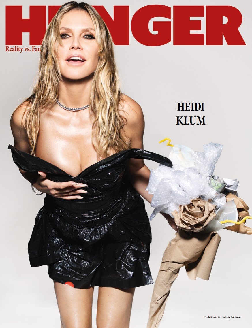 Cover story with the incredible Heidi and the most iconic team ✨

A special project featuring custom couture pieces created entirely from waste materials from the Lever Couture (@lever_couture) atelier ♻️💎

Photographer @rankinarchive 
Clothing by @