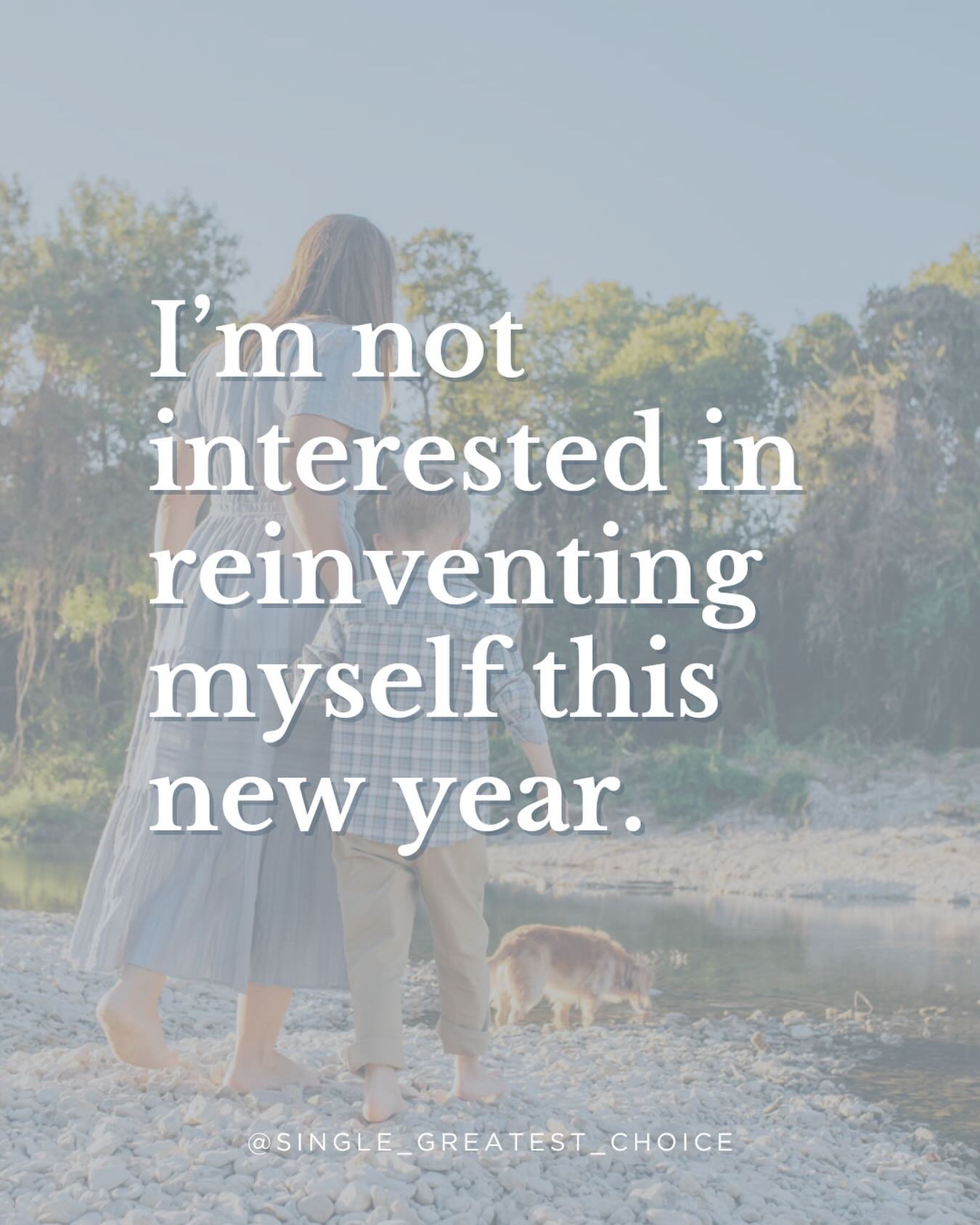I&rsquo;m not interested in reinventing myself this new year.⁣
⁣
I&rsquo;m committing to less &mdash; on purpose &mdash; as a way of honoring my actual capacity.⁣

And I&rsquo;m also committing to keeping my commitments to myself.⁣
⁣
That means setti