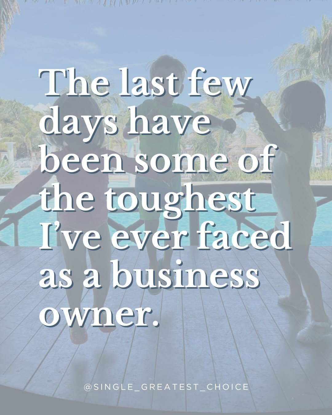 The last few days were some of the hardest I&rsquo;ve had as a business owner.

There were moments when canceling felt like the most responsible option, and moments when waiting felt equally heavy. Everyone involved was making real decisions with inc