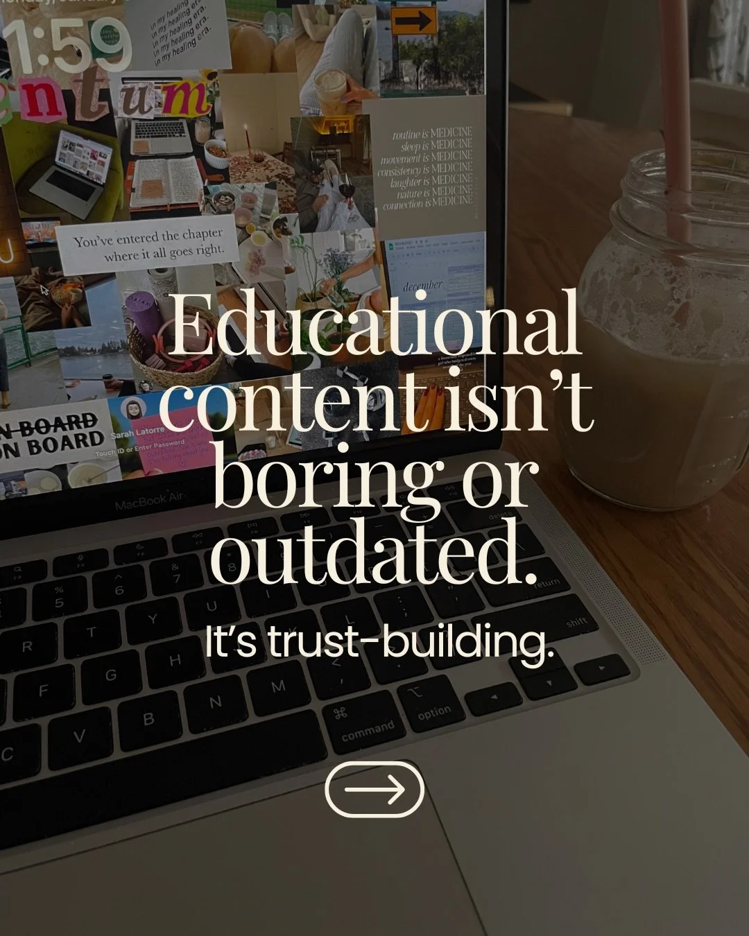 I&rsquo;ve heard ppl say educational content doesn&rsquo;t do as well on social media anymore, but I still think it&rsquo;s one of the easiest ways to build trust with your audience.

And if you&rsquo;re an online educator selling a course or program