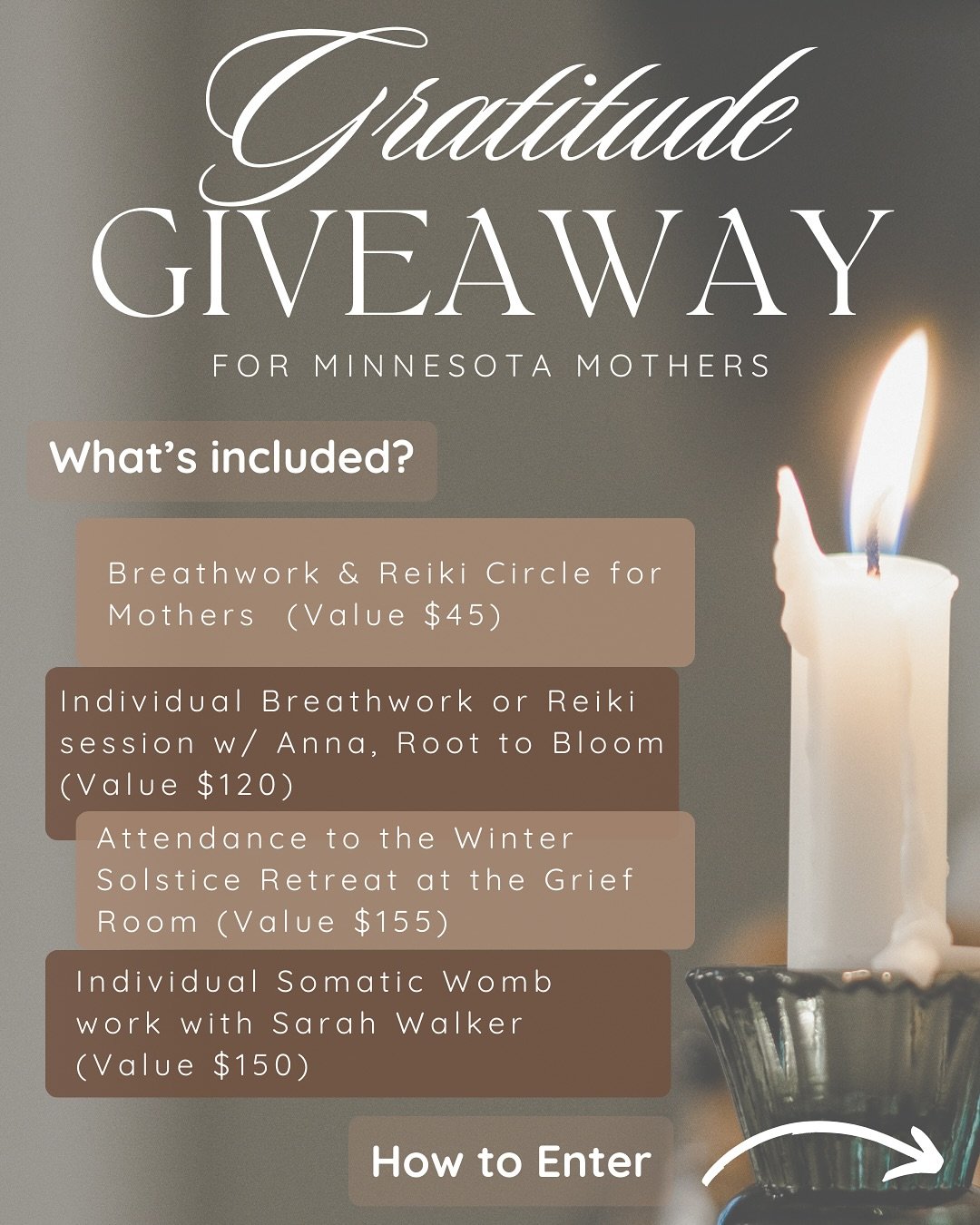 This season, we&rsquo;re pausing to celebrate gratitude, and to celebrate all who identify as mothers&mdash;who give so much and deserve spaces to receive.

We&rsquo;re coming together with @root.tobloom @motheringroots_therapy , @the_griefroom and @