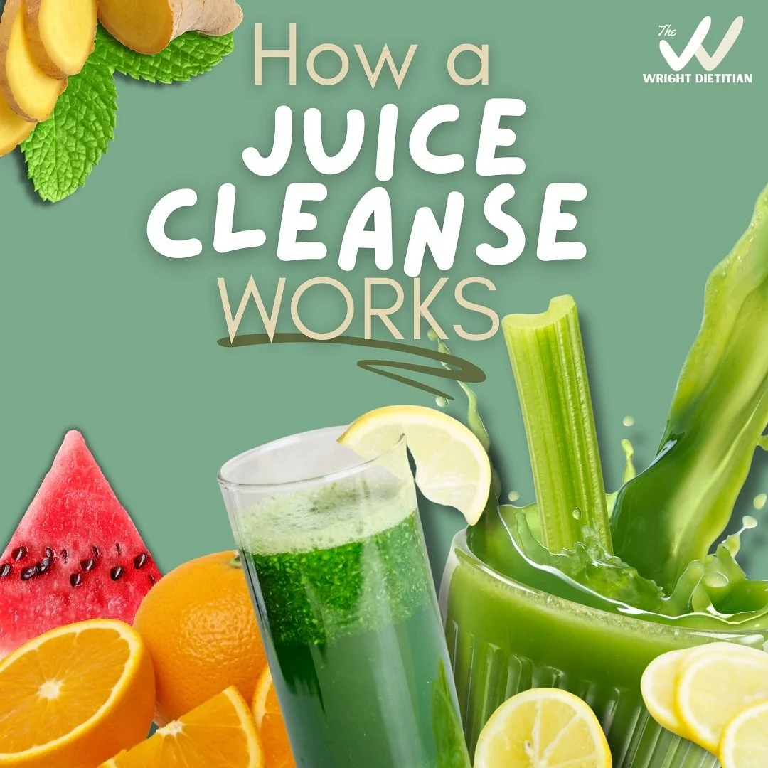 🚫 Thinking about a juice cleanse to &lsquo;reset&rsquo; your body? 

Juice cleanses often promise rapid weight loss and detoxification, but they don&rsquo;t actually support long-term health. In fact, they can leave you low on energy, miss out on es