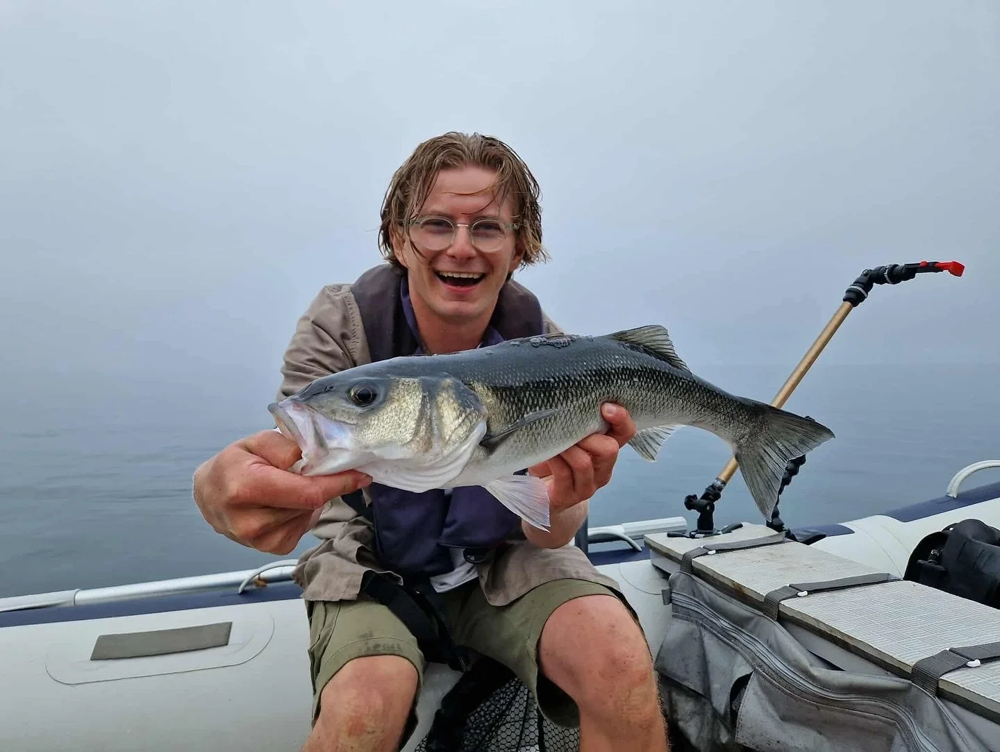 A lovely session with @brad_allroundangler this morning! 

Lots of fish about, Brad on fire from the get go as usual. Slower start for me, despite the obvious presence of fish, they were very picky on size &amp; colour of lure with the sandy andy bei