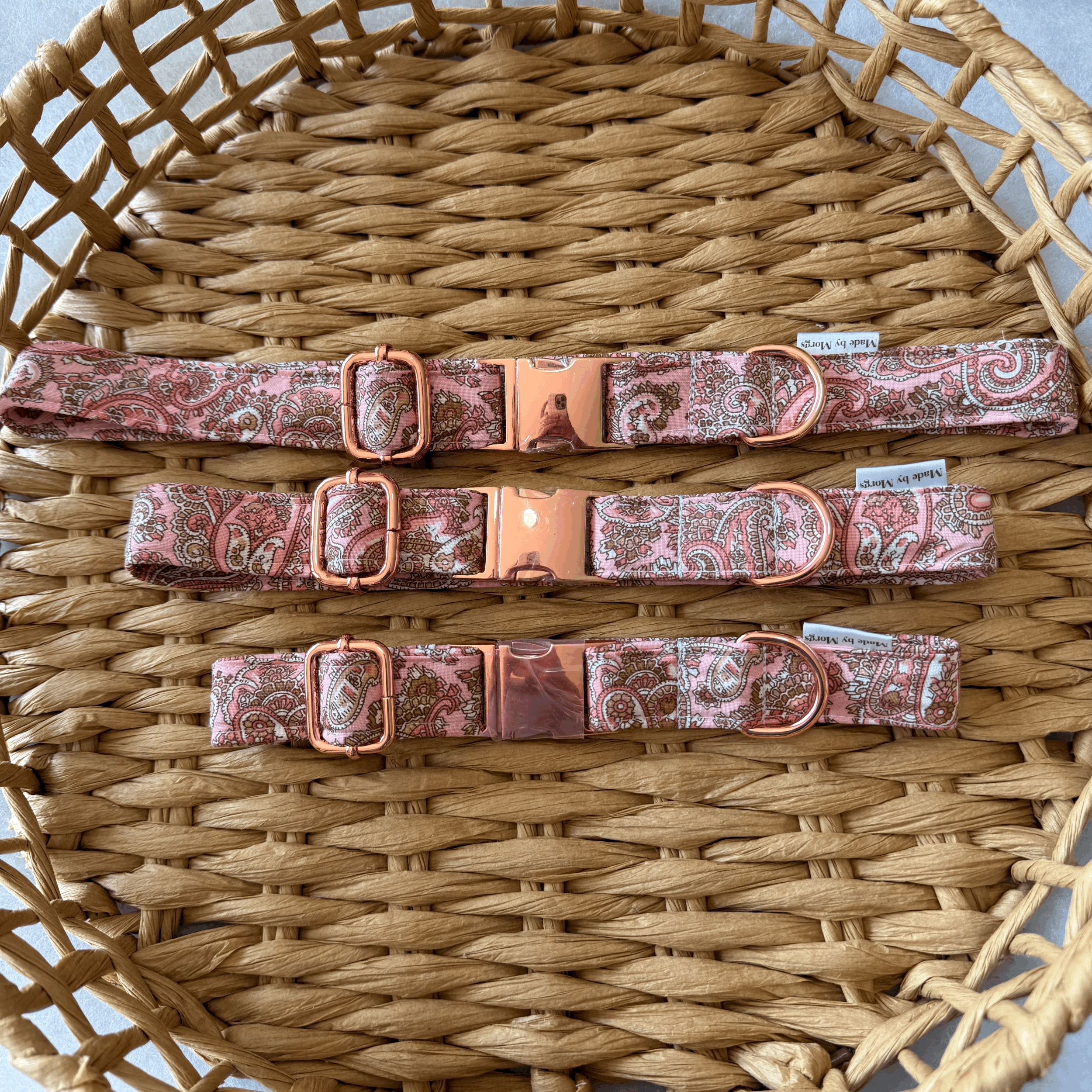 Pink Paisley Collars