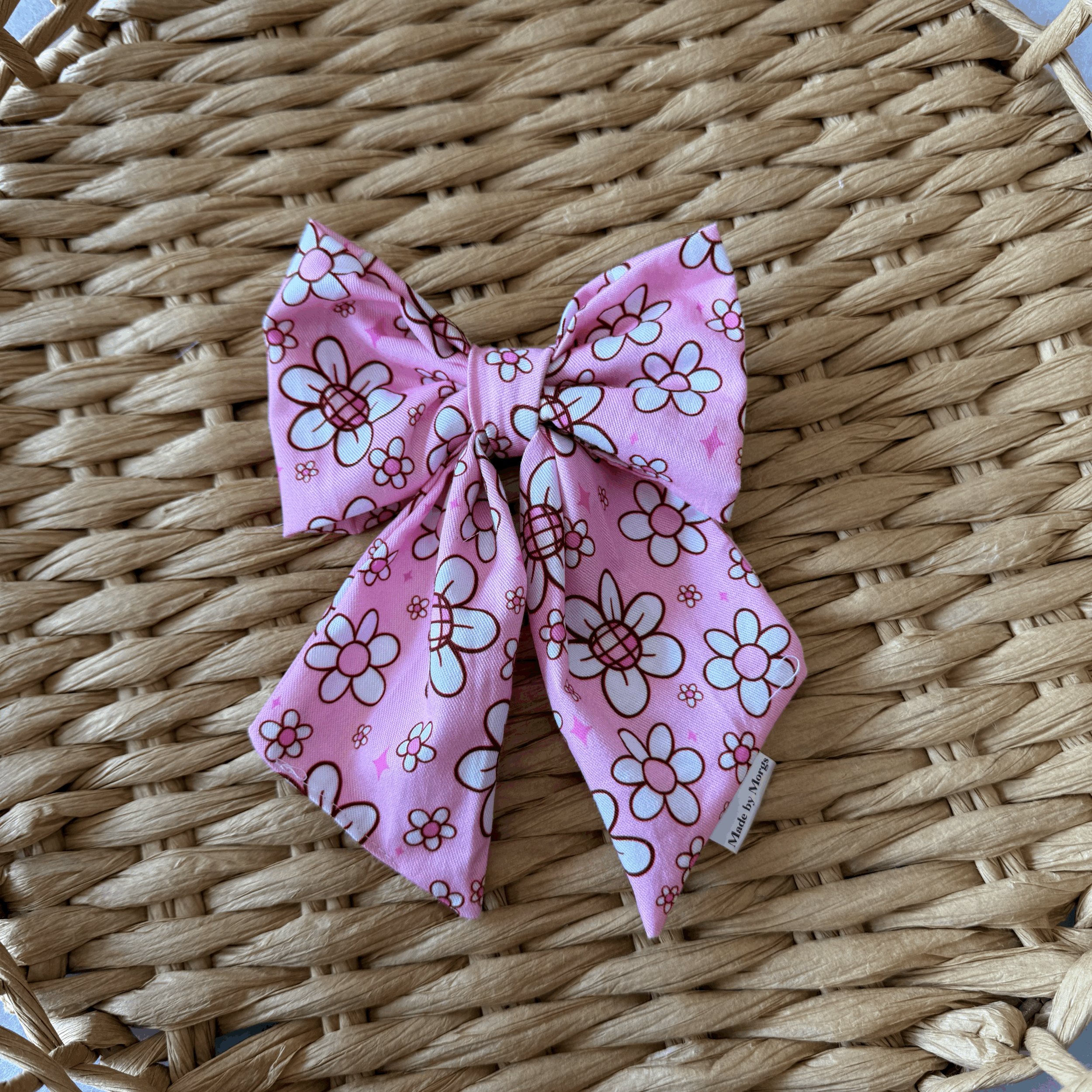 Pink Daisy Sailor Bow