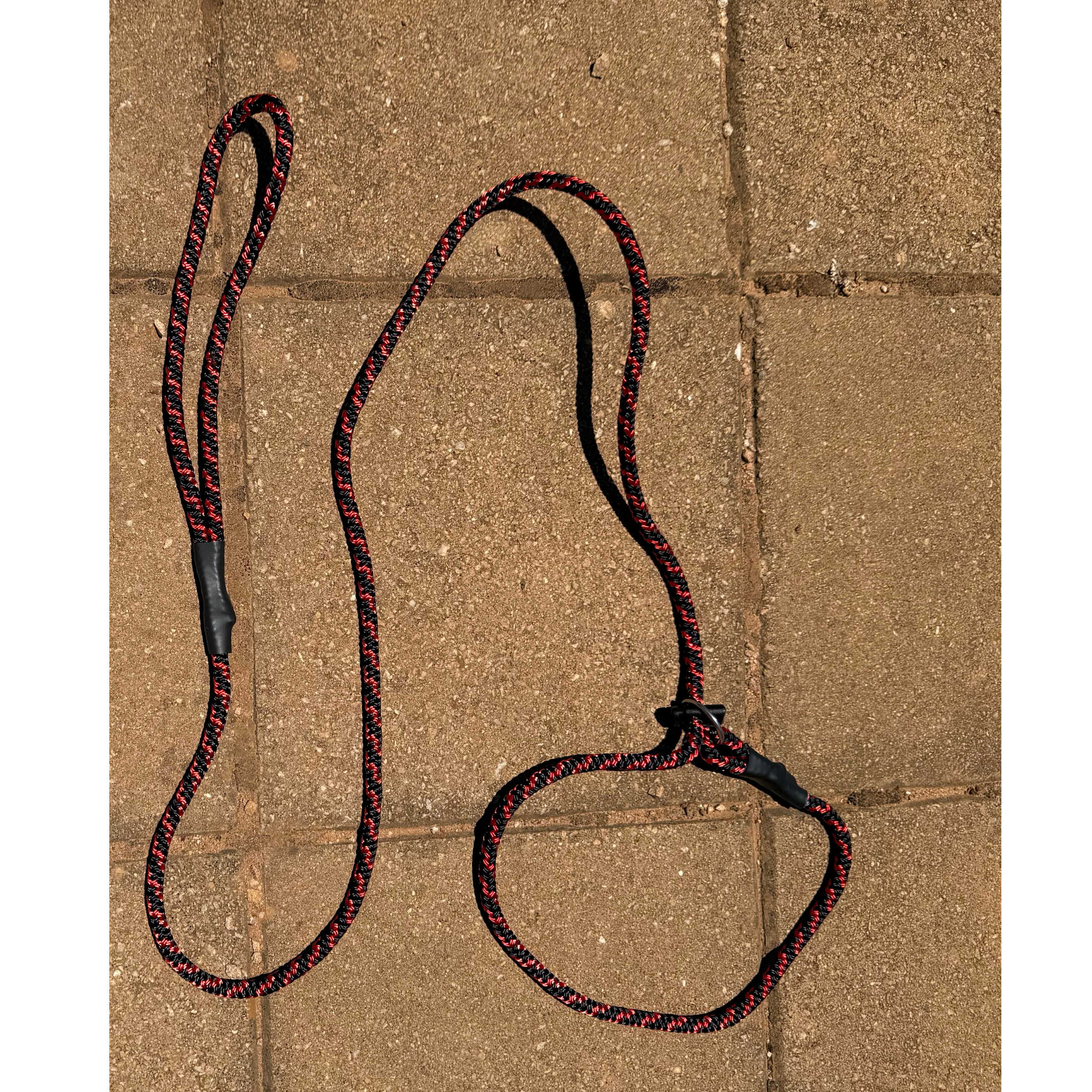 Adjustable Slip Lead - Red & Black