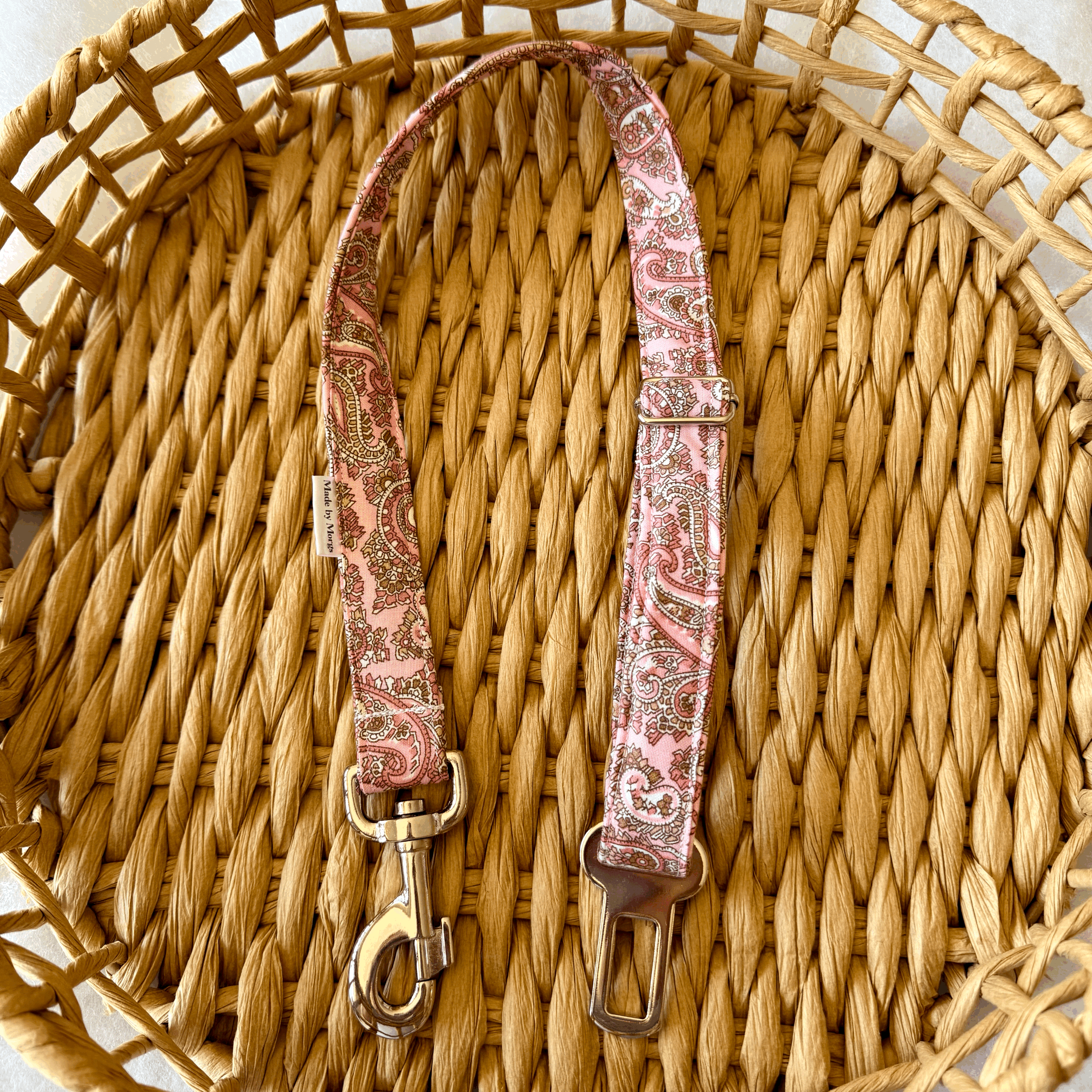 Pink Paisley Car Restraint