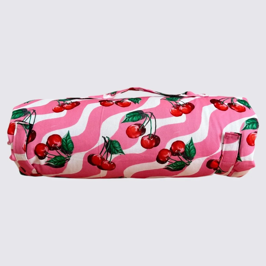 Pink Cherries Pet Travel Mat
